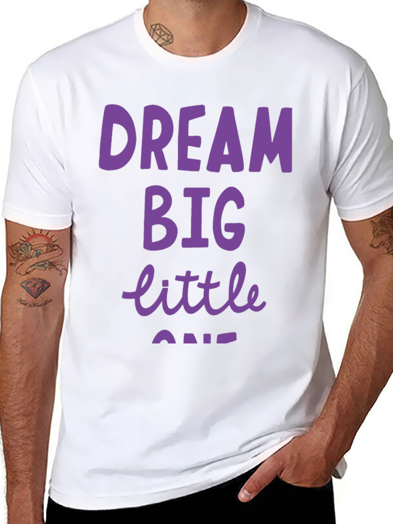 Dream Big Little One Black T-Shirt