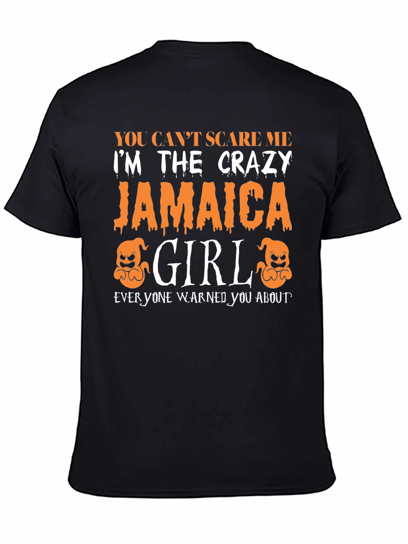 Crazy Jamaica Girl Graphic Tee - Halloween T-Shirt