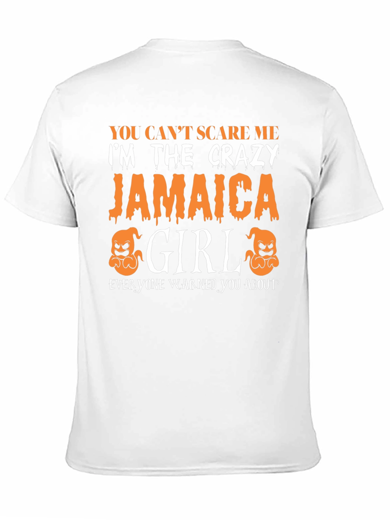 Crazy Jamaica Girl Graphic Tee - Halloween T-Shirt