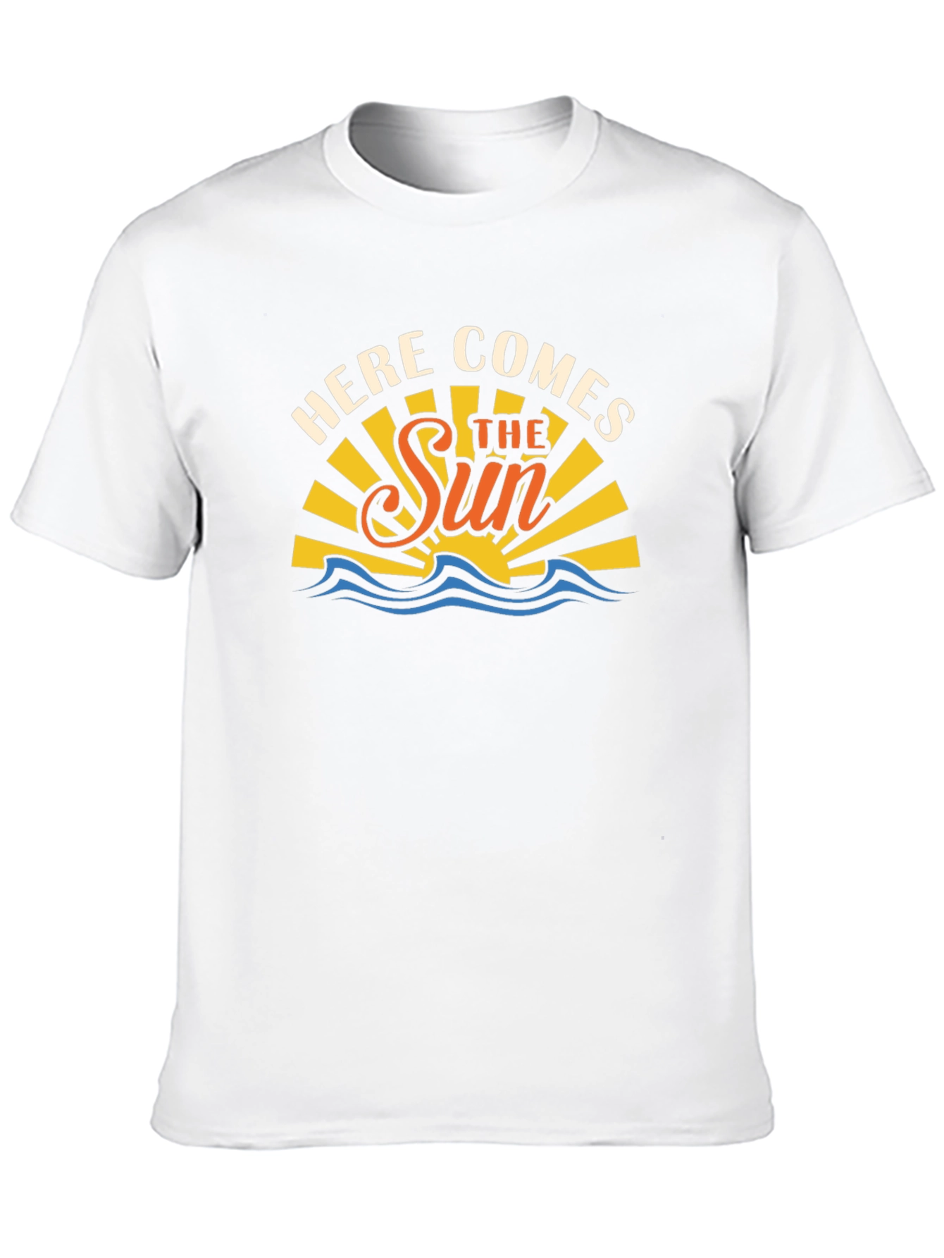 Here Comes The Sun Black Graphic T-Shirt