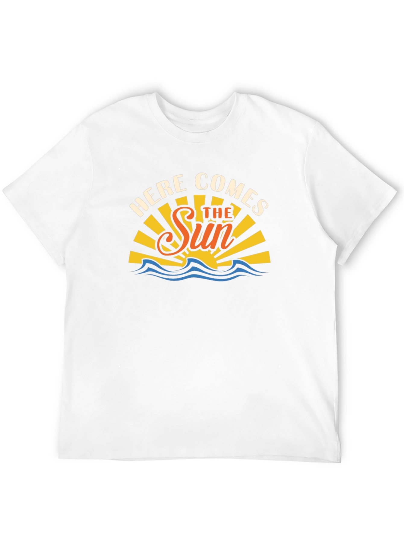 Here Comes The Sun Black Graphic T-Shirt
