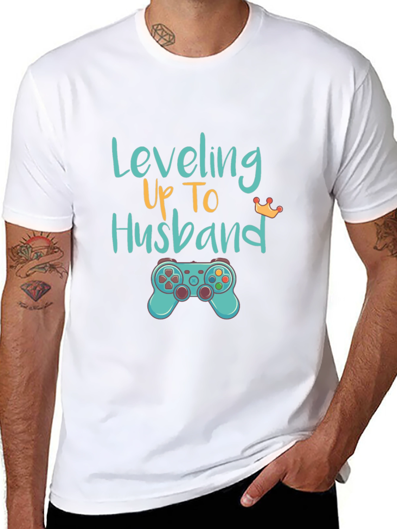 Leveling Up to Husband Gaming T-Shirt