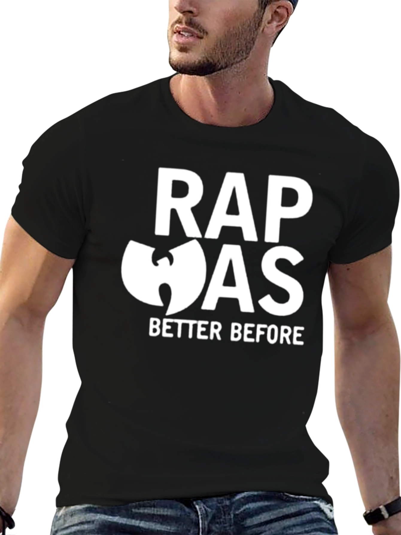 Rap Was Better Before Black Graphic Tee