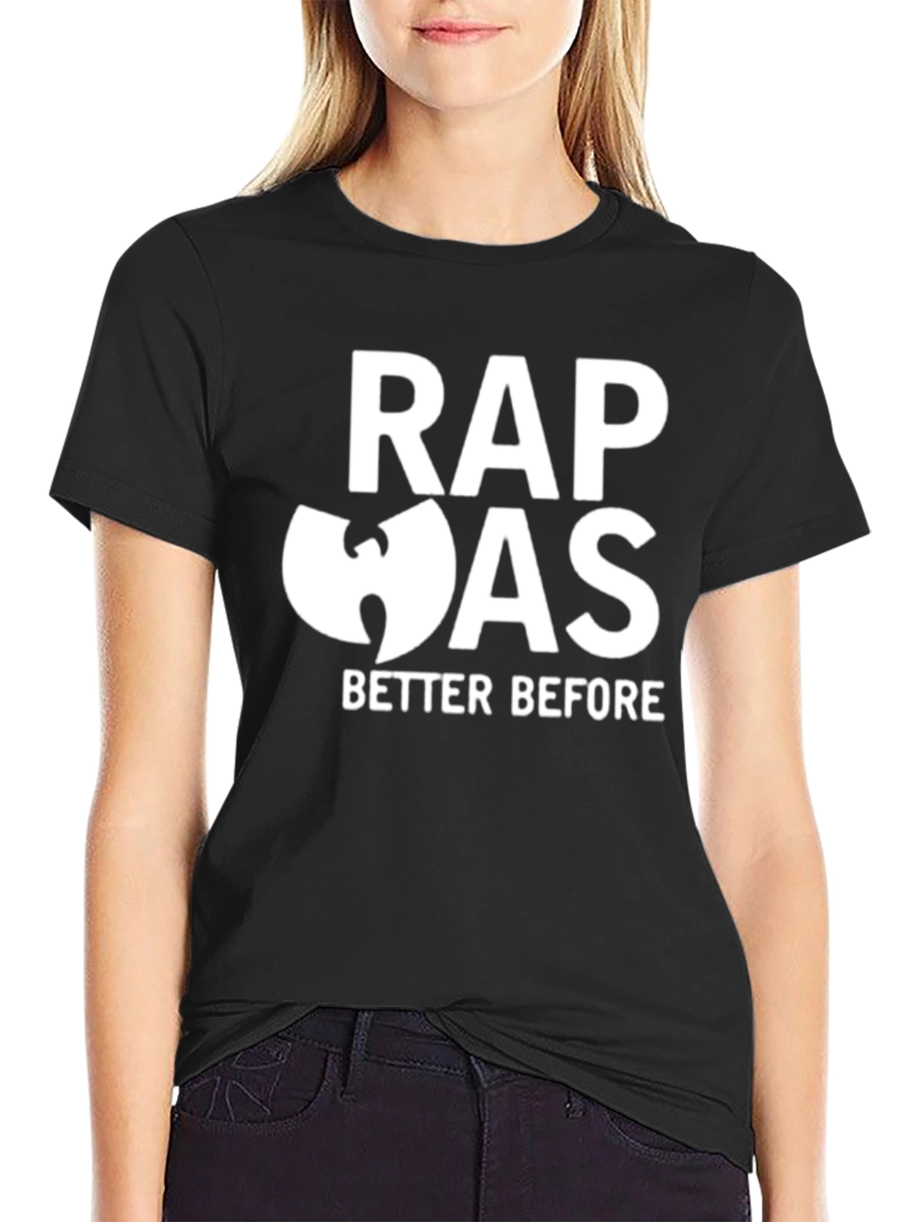 Rap Was Better Before Black Graphic Tee