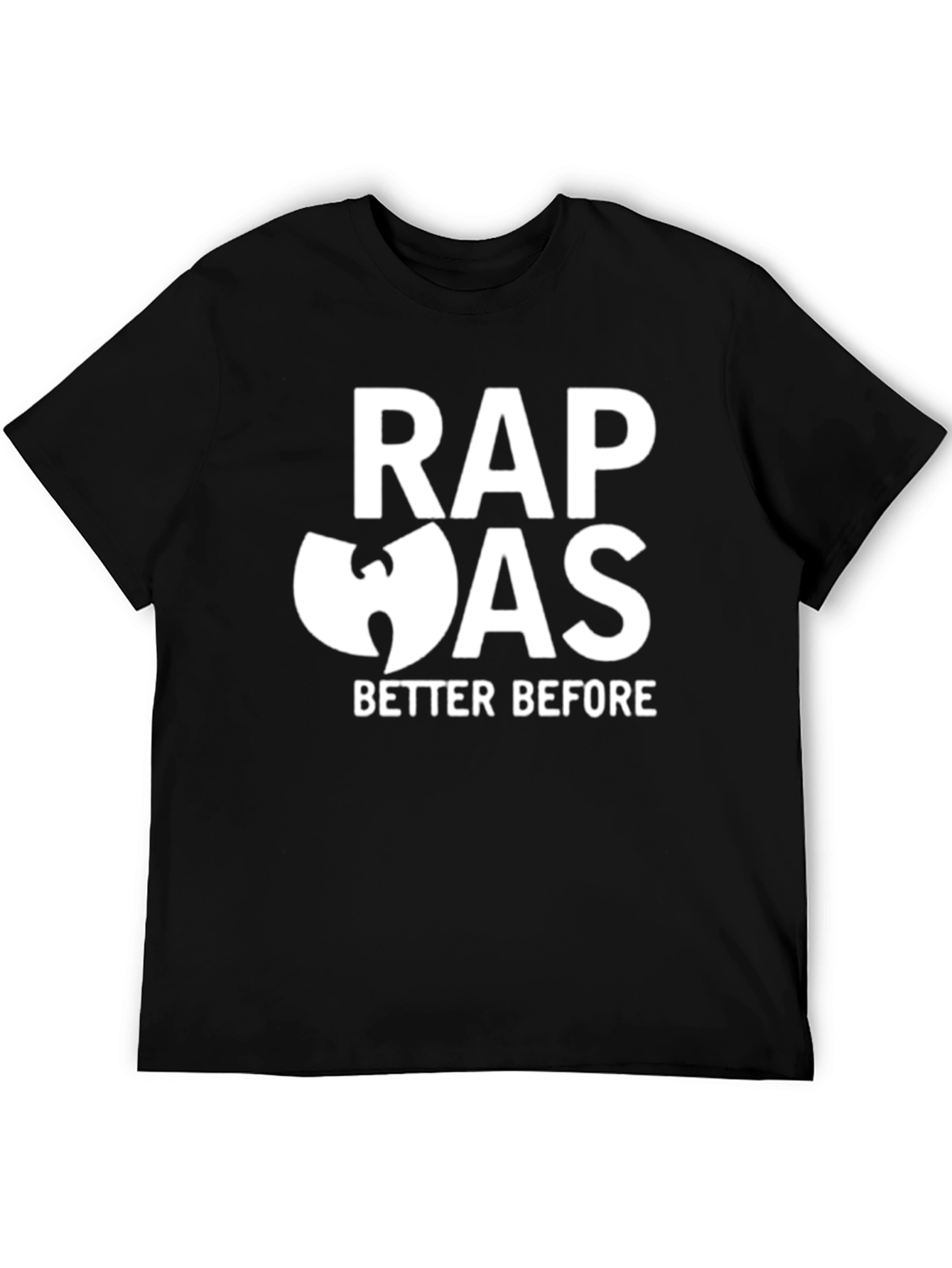 Rap Was Better Before Black Graphic Tee
