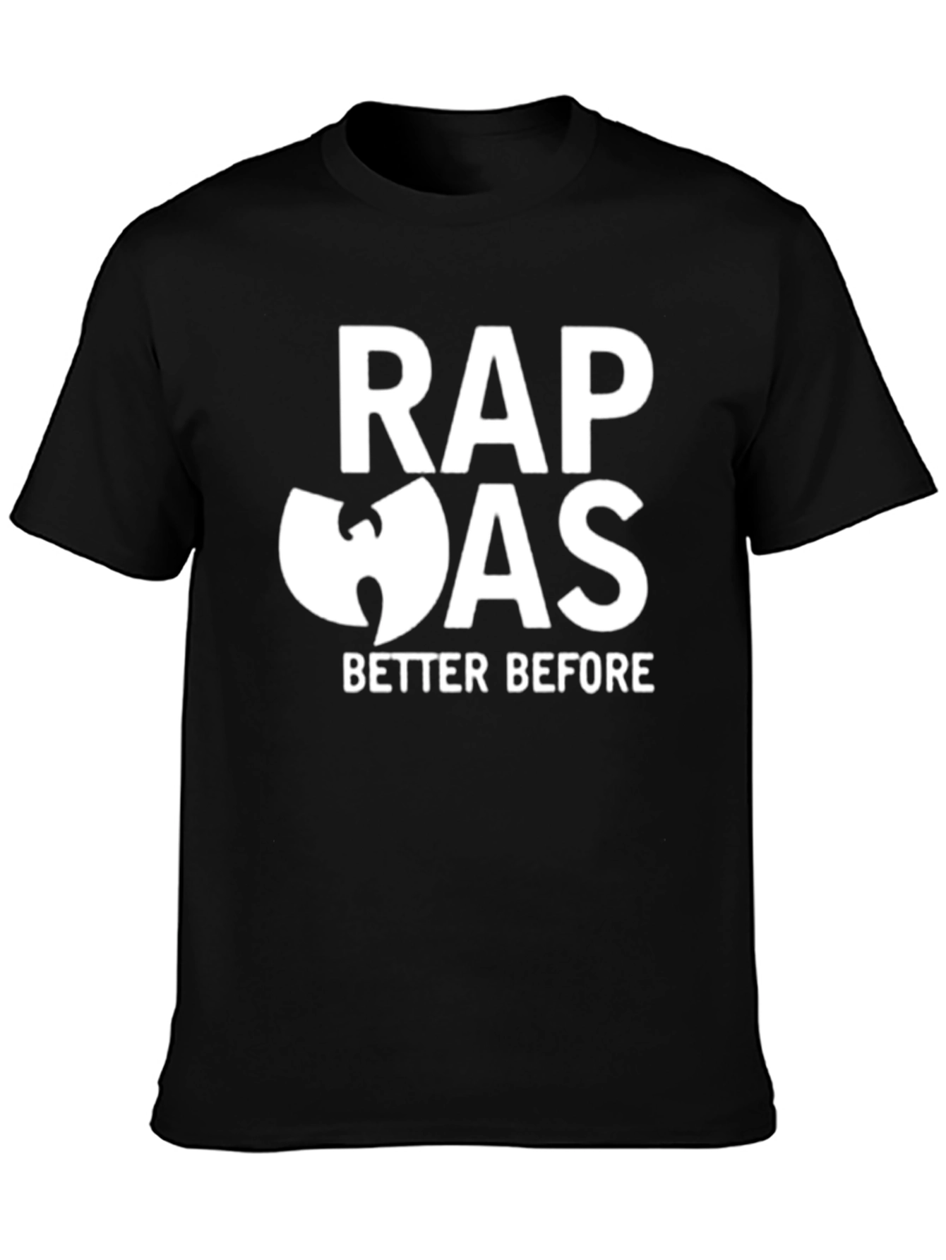 Rap Was Better Before Black Graphic Tee