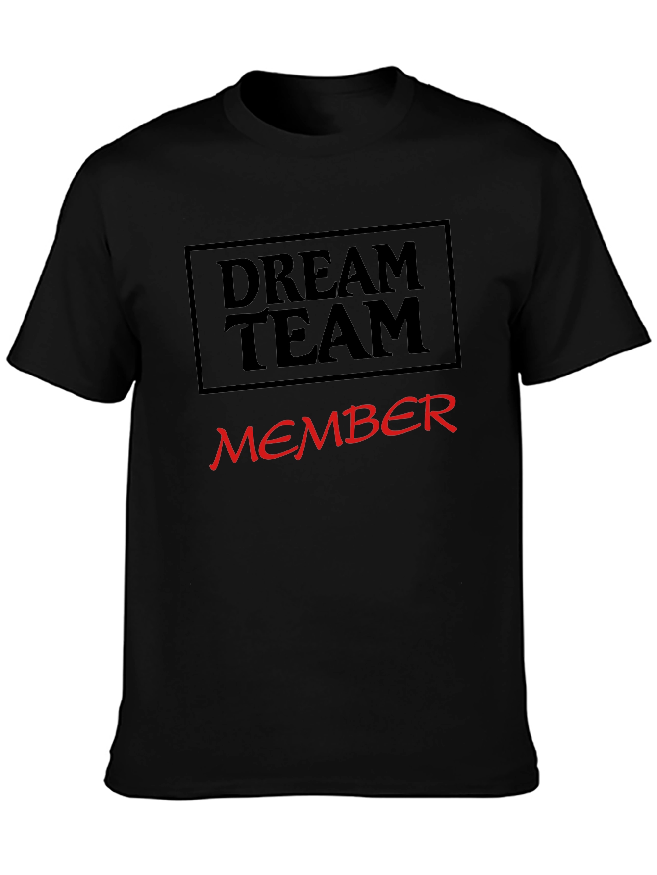 Dream Team Member Graphic T-Shirt - Black