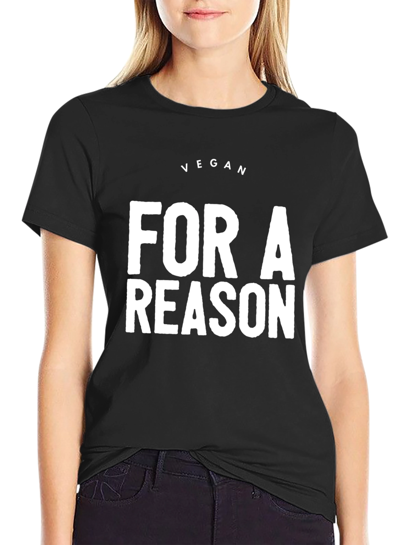 Vegan For A Reason Black T-Shirt