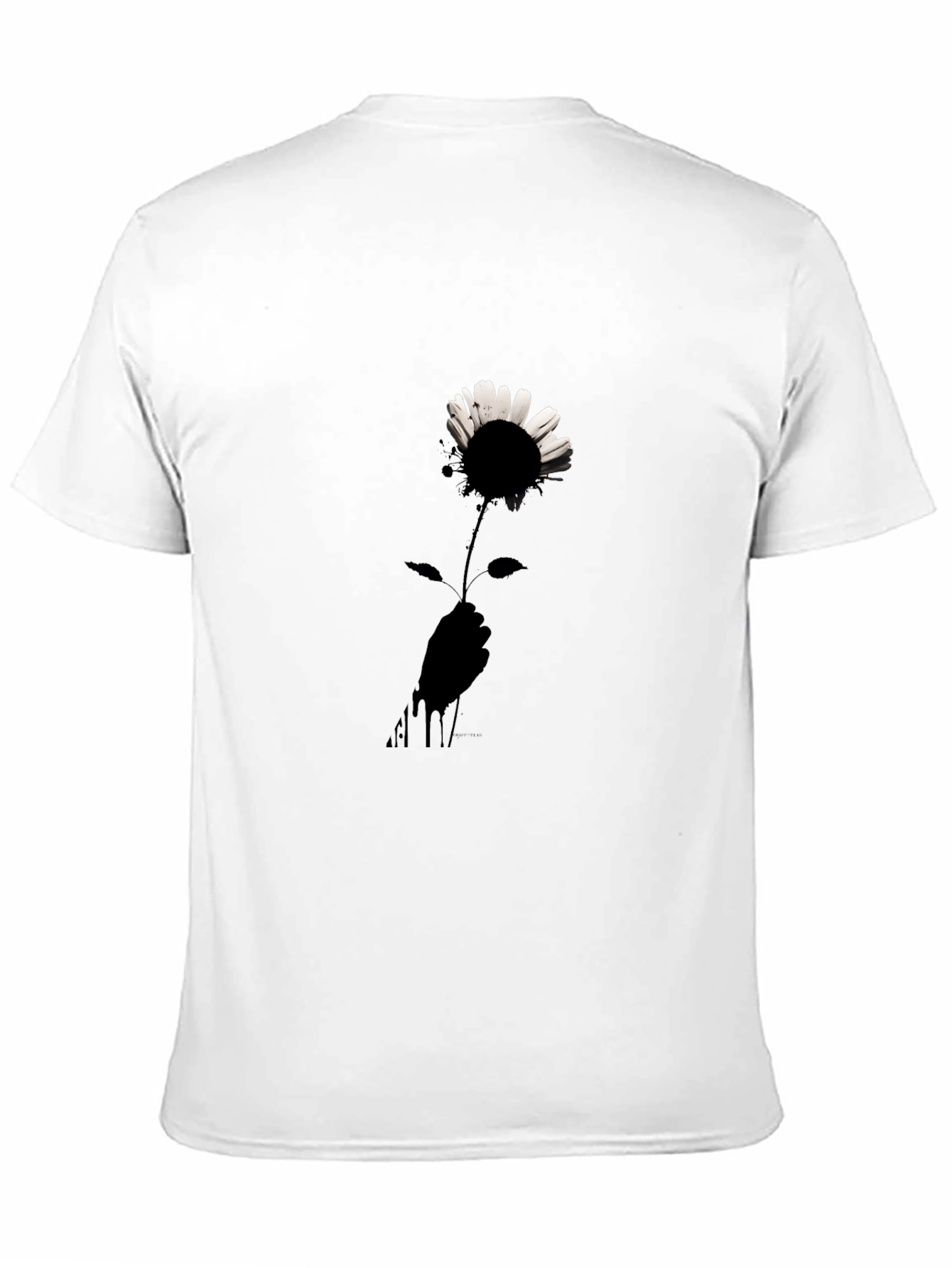 Black Graphic Tee - Ink Daisy