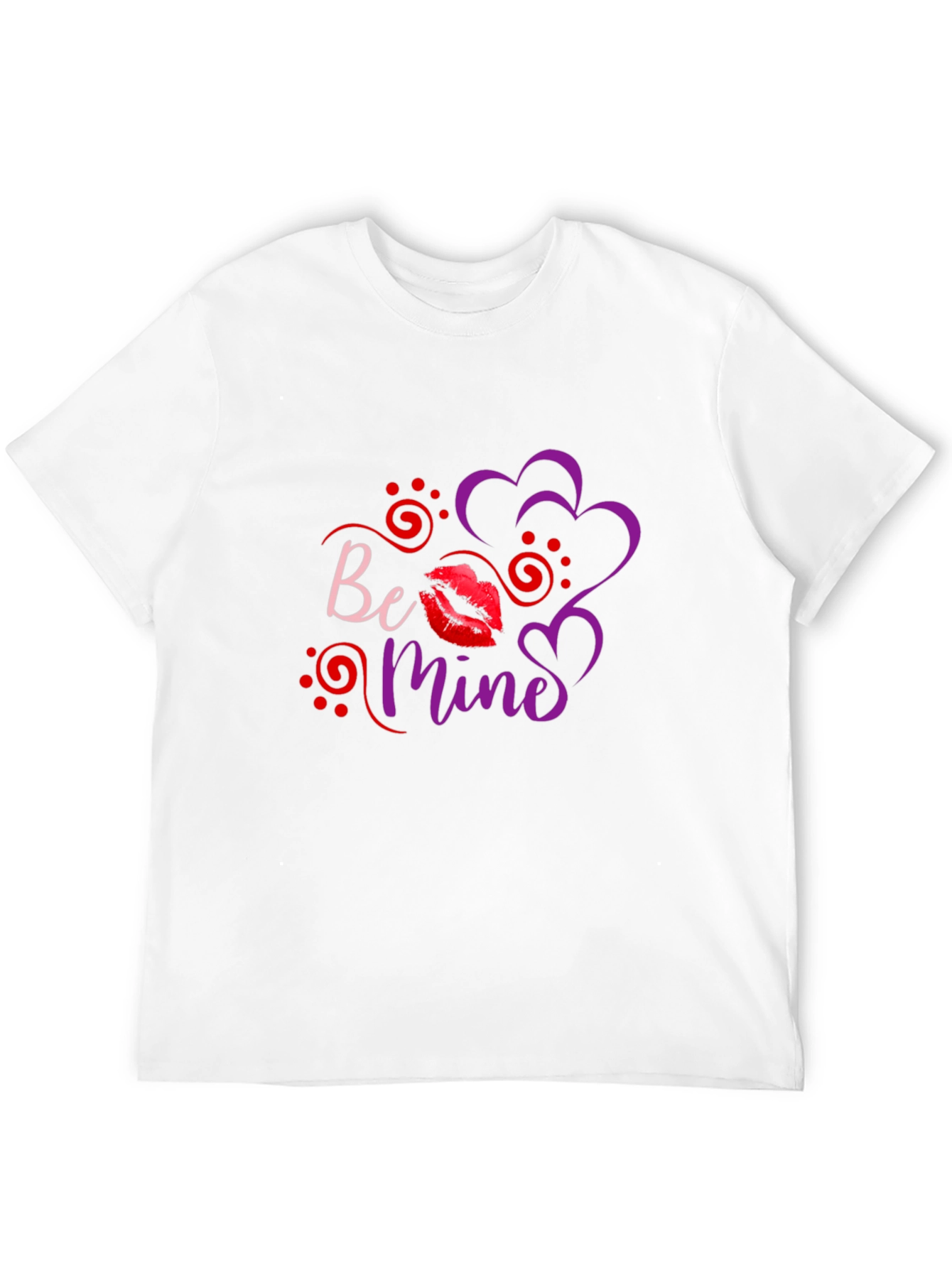 Be Mine Valentines Day Black T-Shirt
