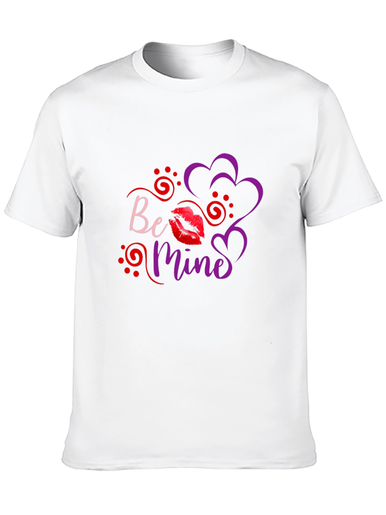 Be Mine Valentines Day Black T-Shirt