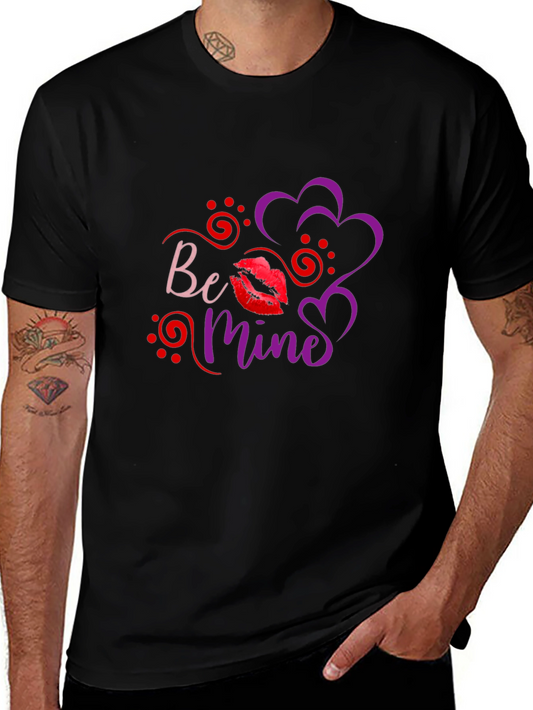 Be Mine Valentines Day Black T-Shirt