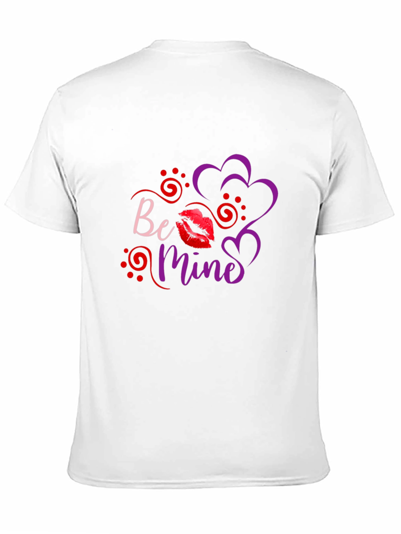 Be Mine Valentines Day Black T-Shirt