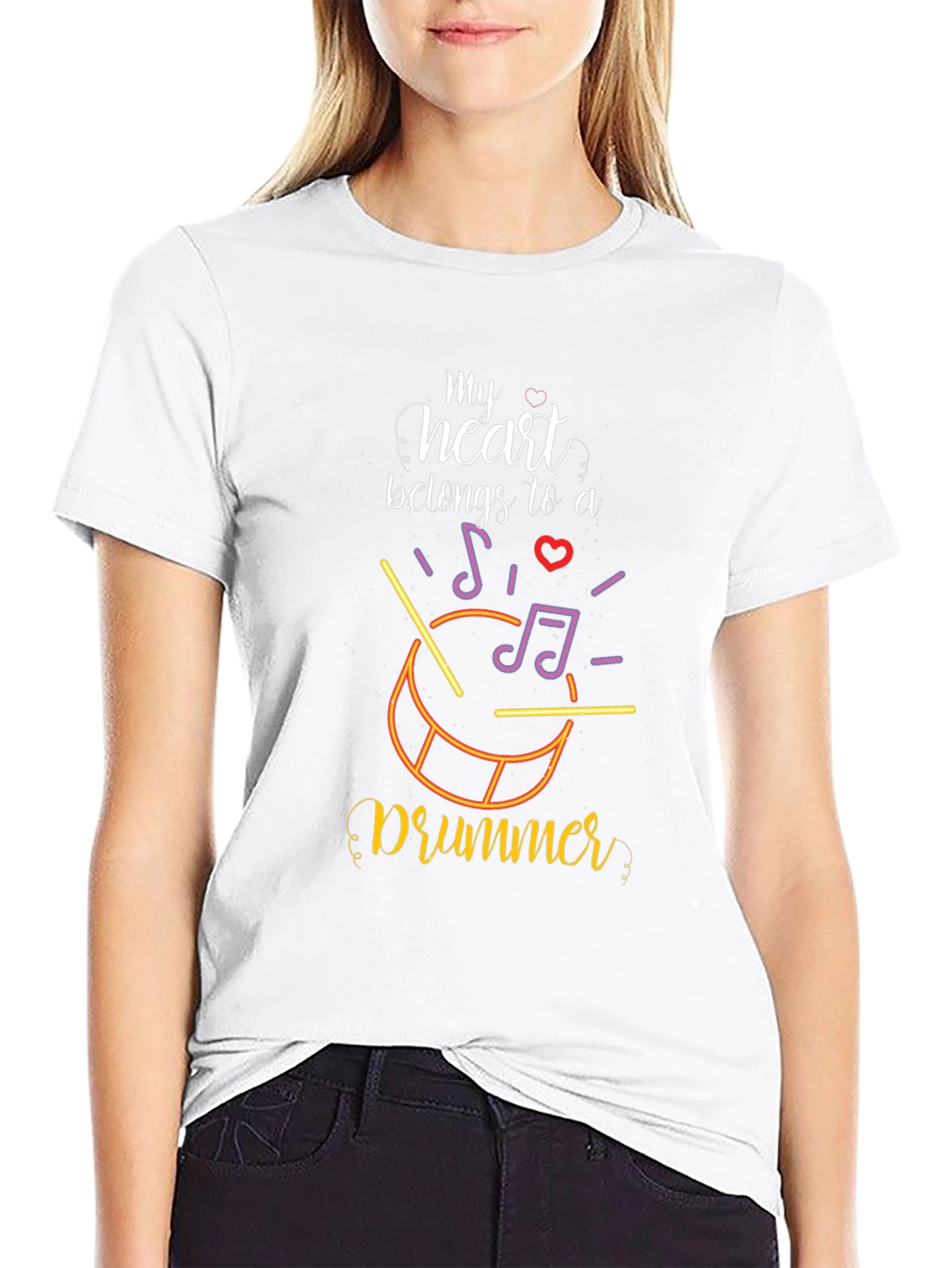 My Heart Belongs To A Drummer T-Shirt