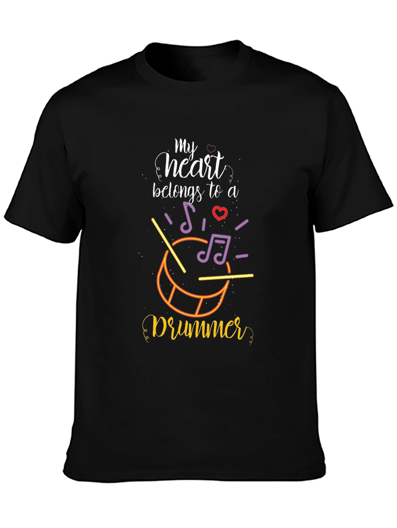 My Heart Belongs To A Drummer T-Shirt