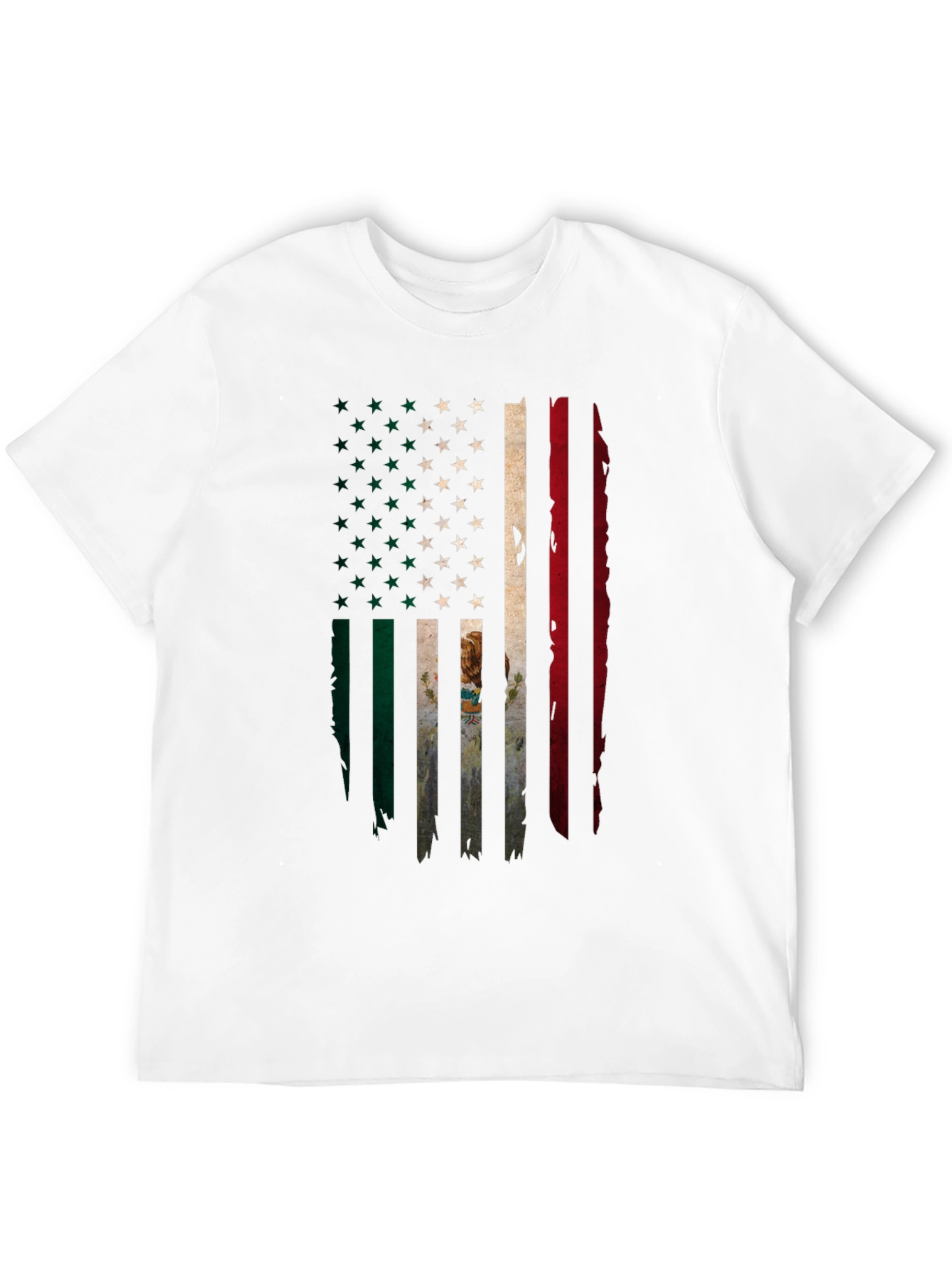 USA Mexico Flag Graphic T-Shirt