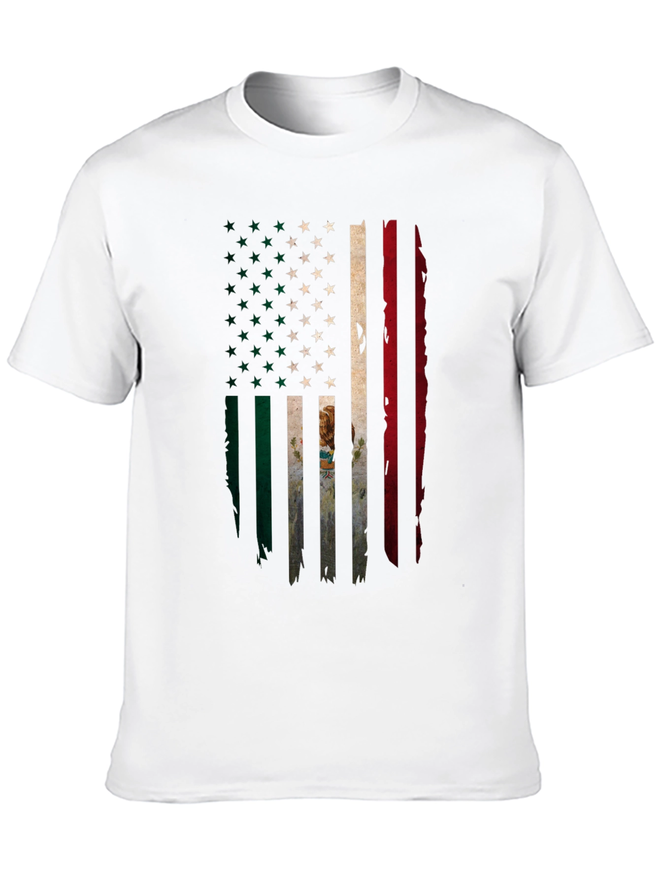 USA Mexico Flag Graphic T-Shirt