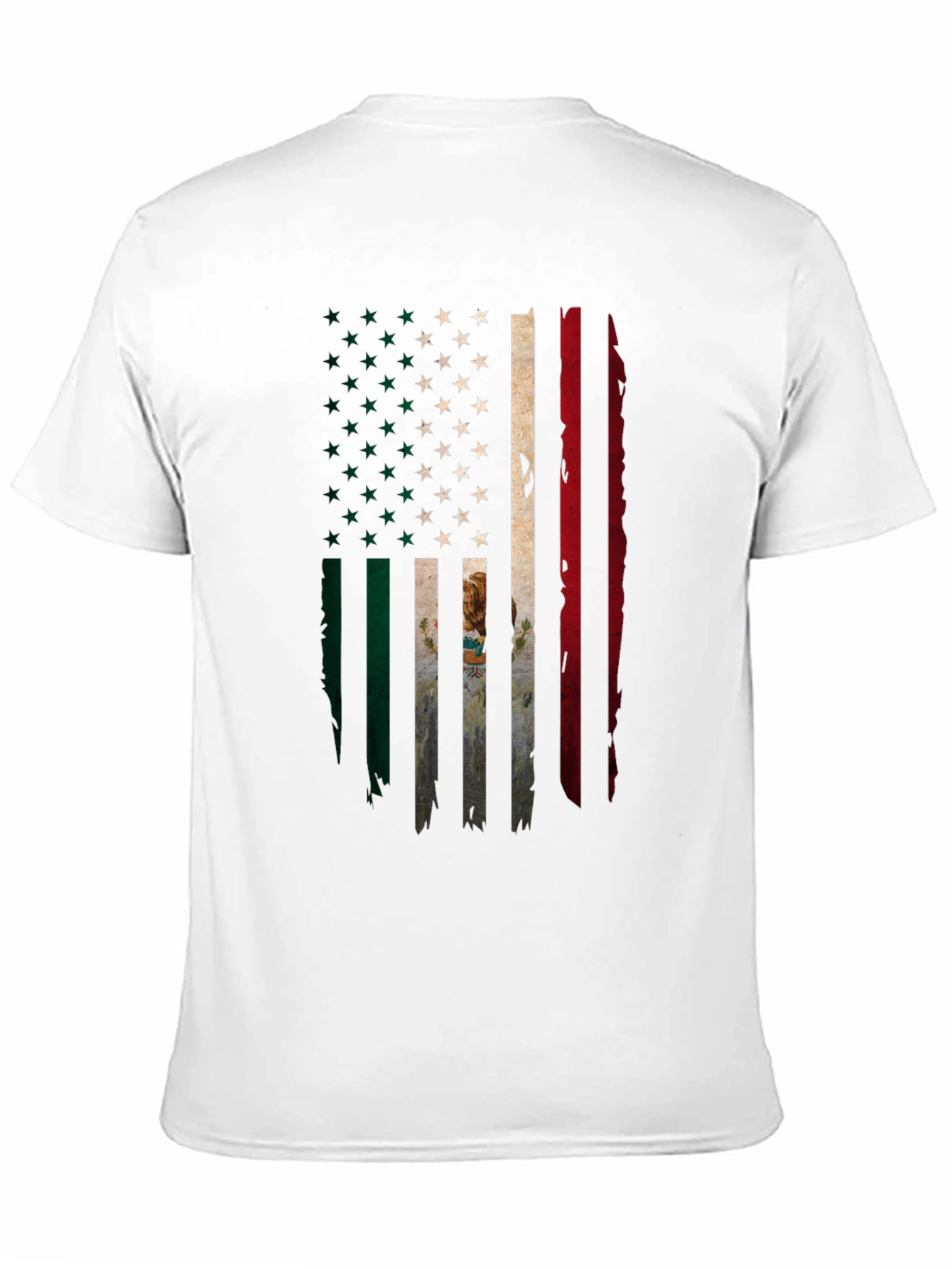 USA Mexico Flag Graphic T-Shirt