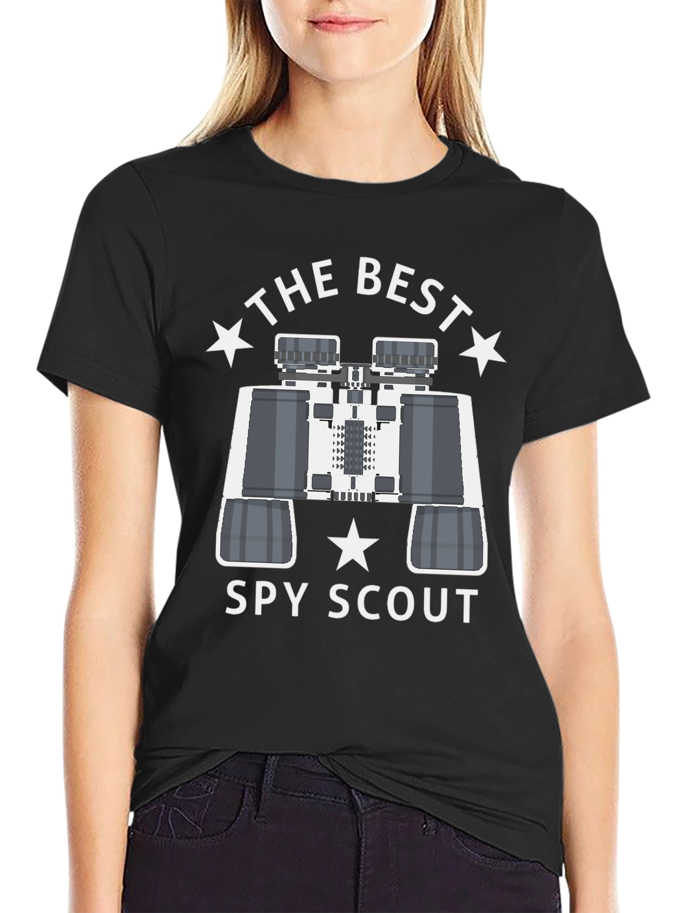 Best Spy Scout T-Shirt: Sleek Black Design