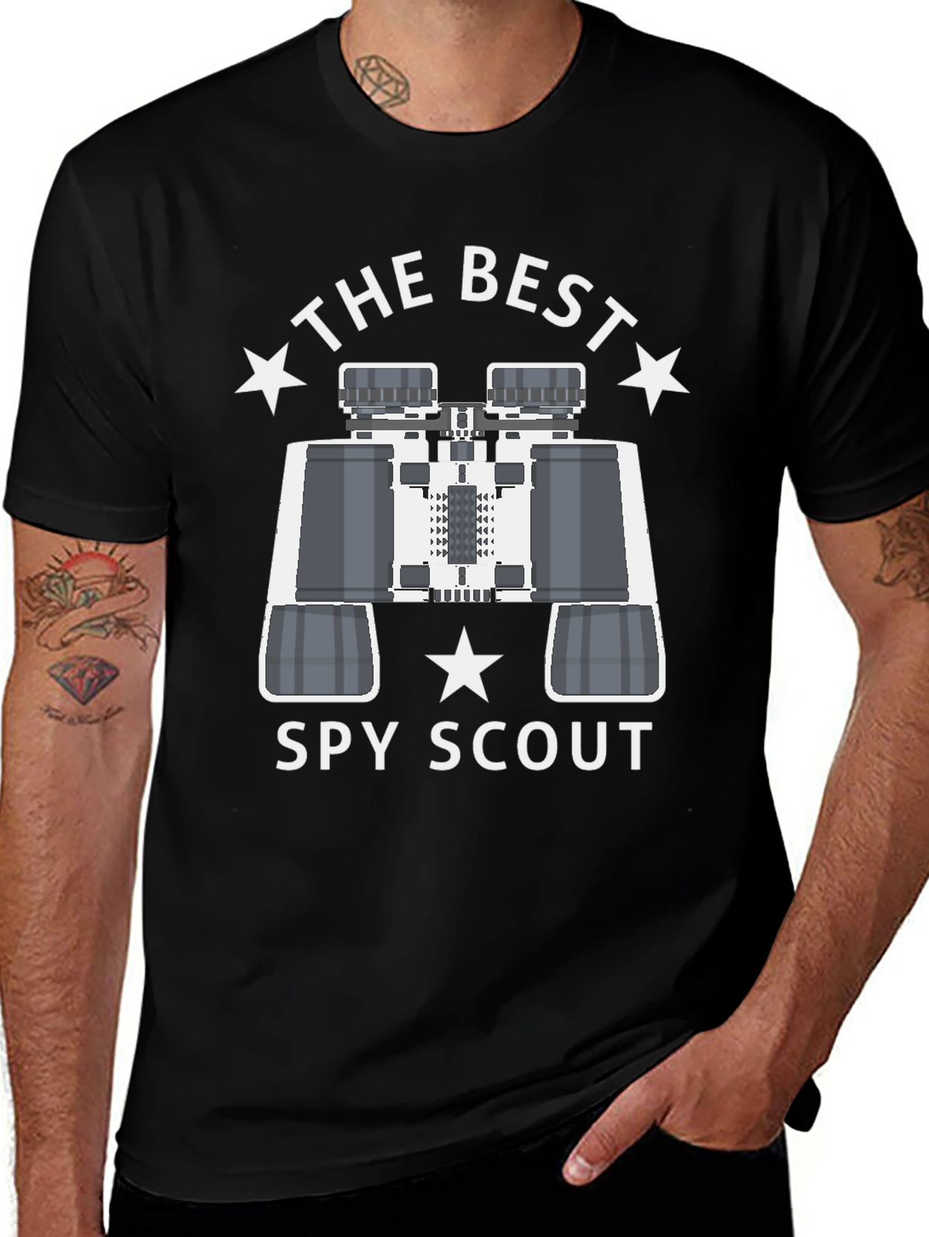 Best Spy Scout T-Shirt: Sleek Black Design
