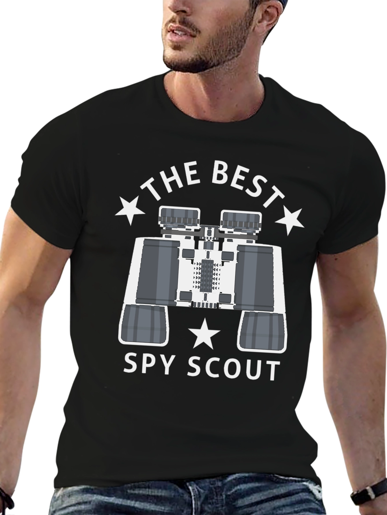 Best Spy Scout T-Shirt: Sleek Black Design