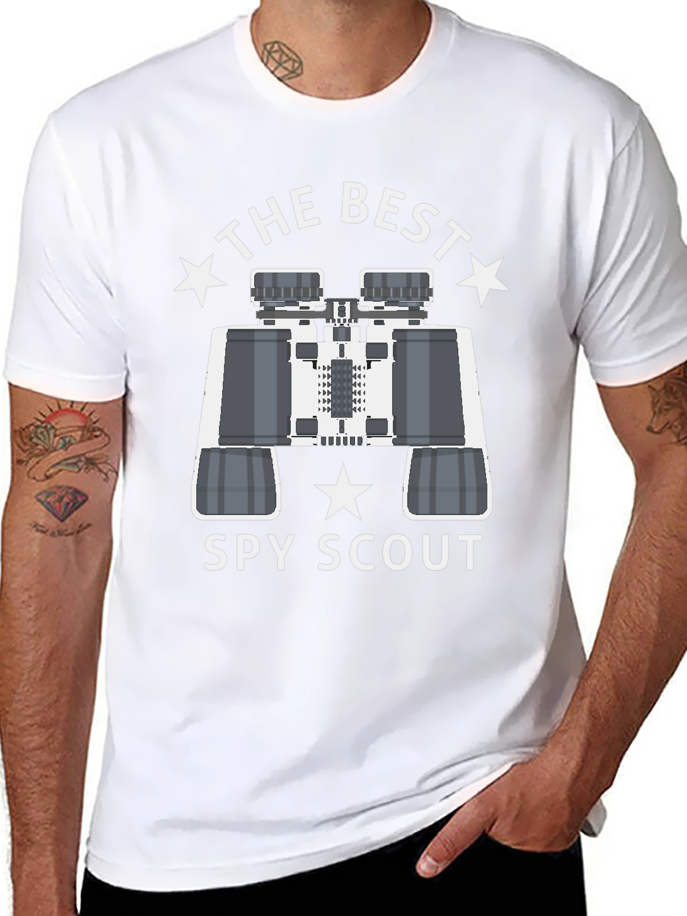 Best Spy Scout T-Shirt: Sleek Black Design