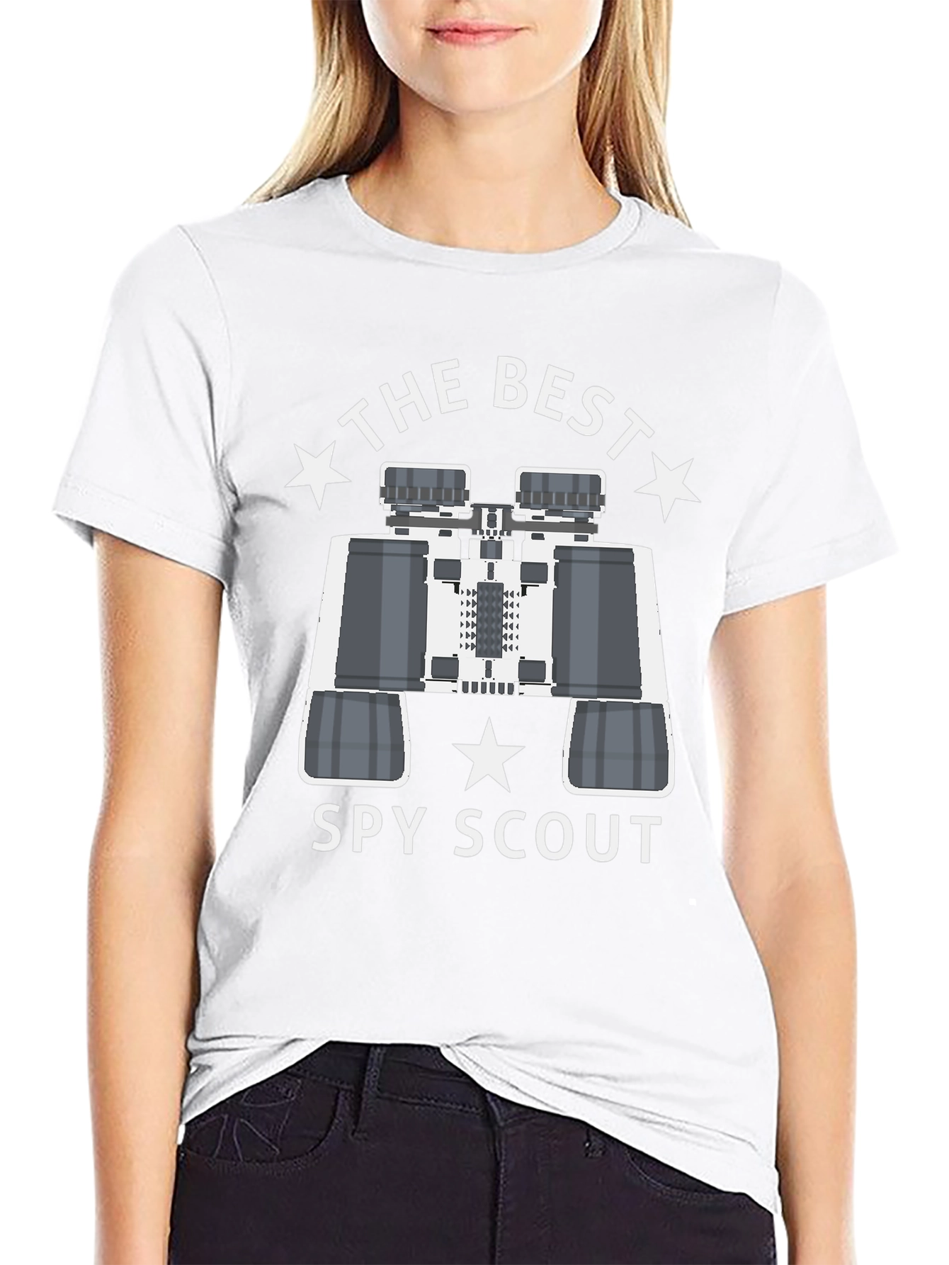 Best Spy Scout T-Shirt: Sleek Black Design