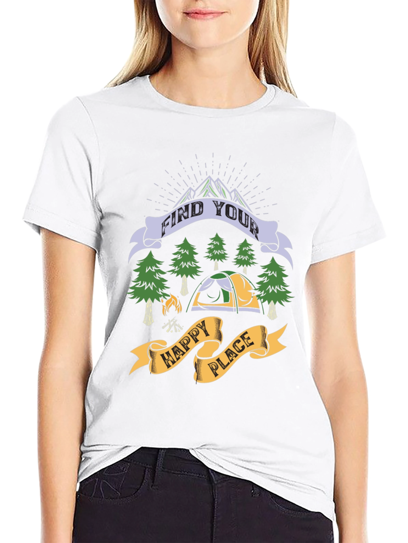 Find Your Happy Place Camping T-Shirt