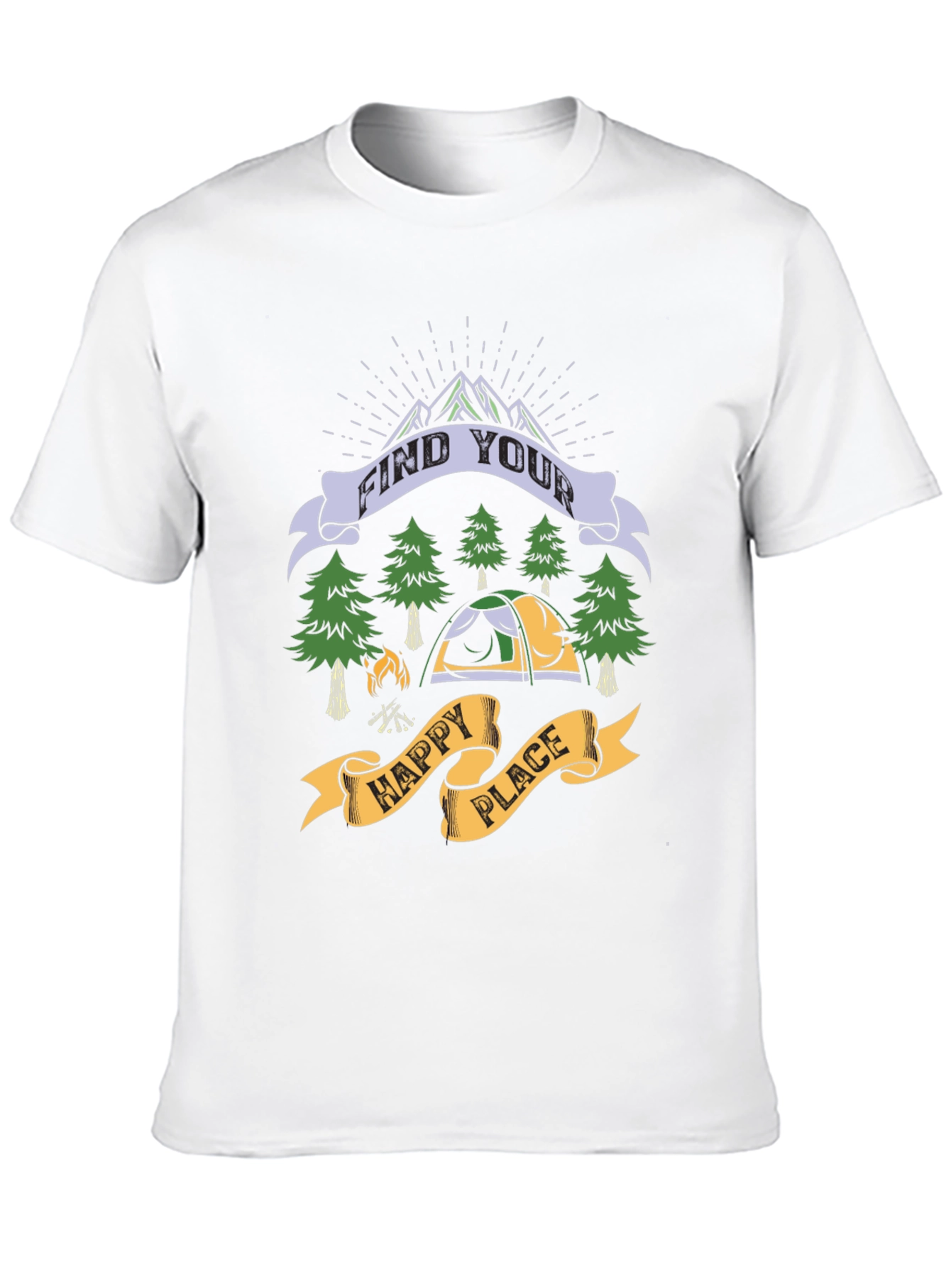 Find Your Happy Place Camping T-Shirt