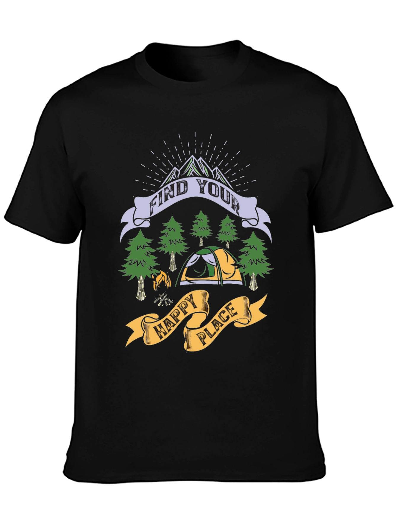 Find Your Happy Place Camping T-Shirt