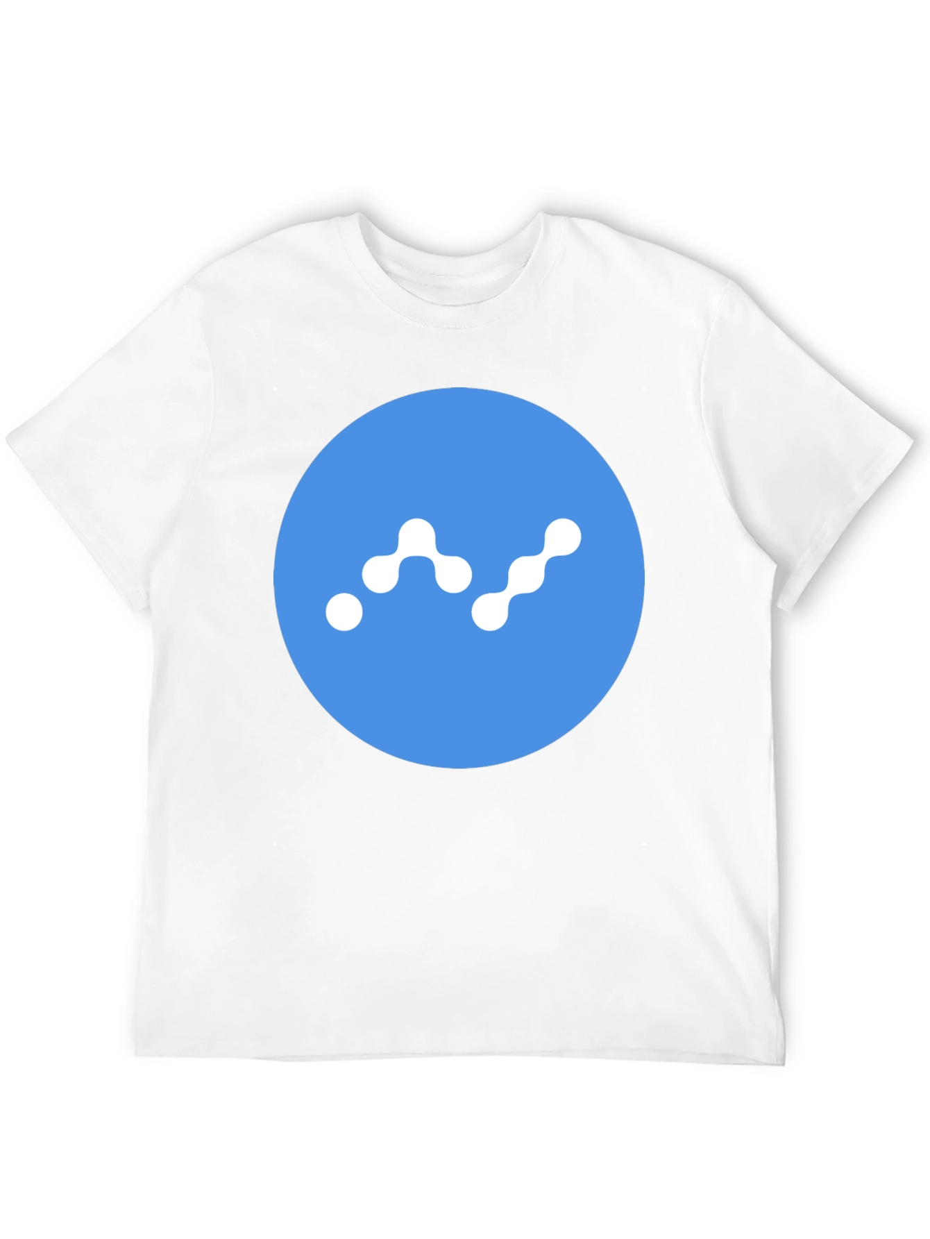 Modern Crypto T-Shirt - Cool Blue Logo Design