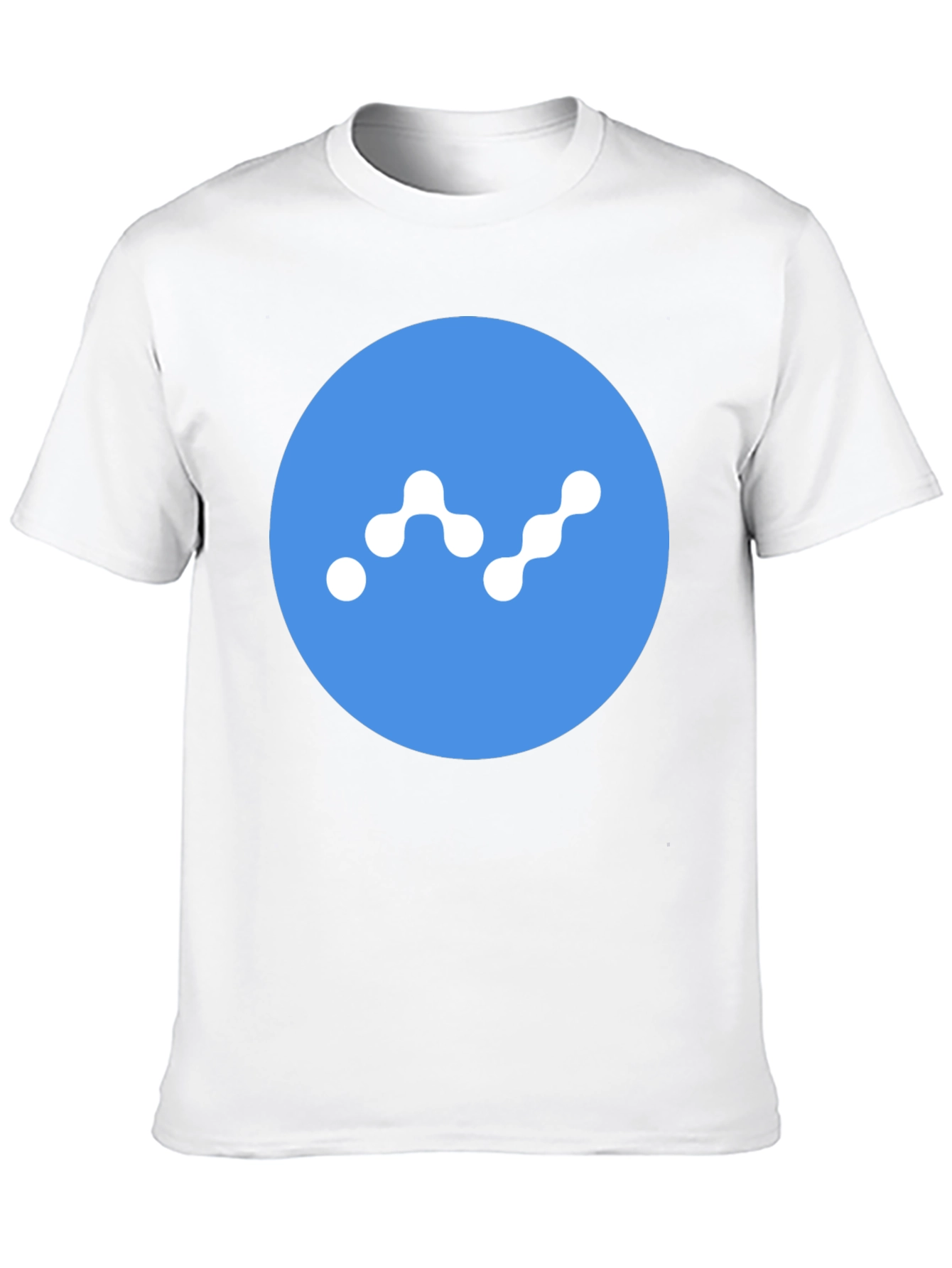 Modern Crypto T-Shirt - Cool Blue Logo Design