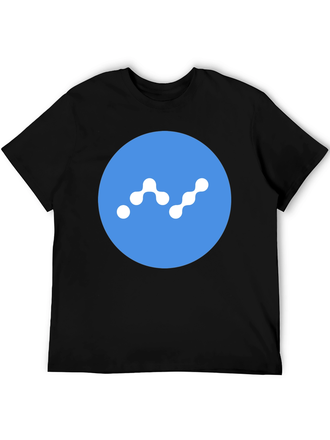 Modern Crypto T-Shirt - Cool Blue Logo Design