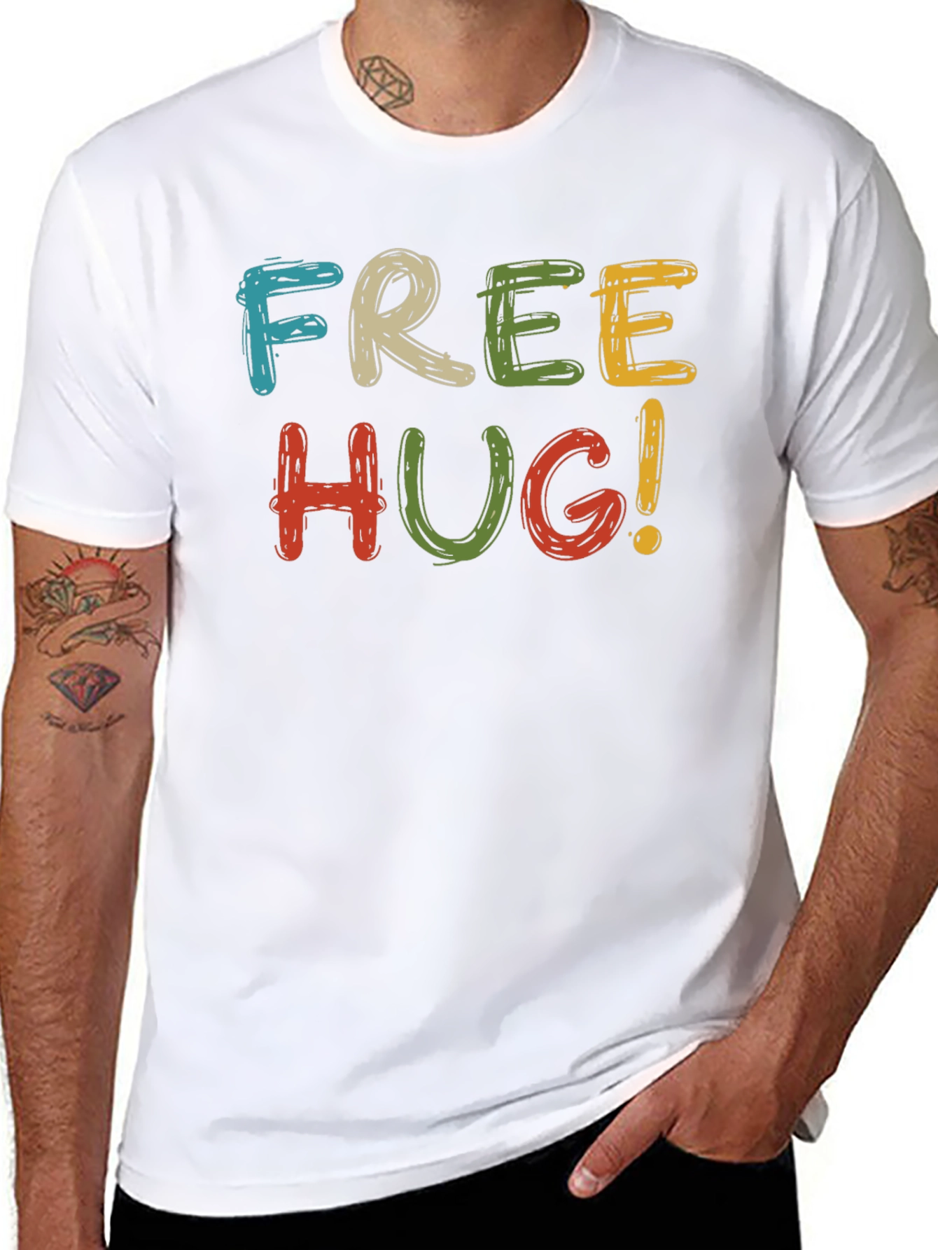 Free Hug! Graphic Tee - Black