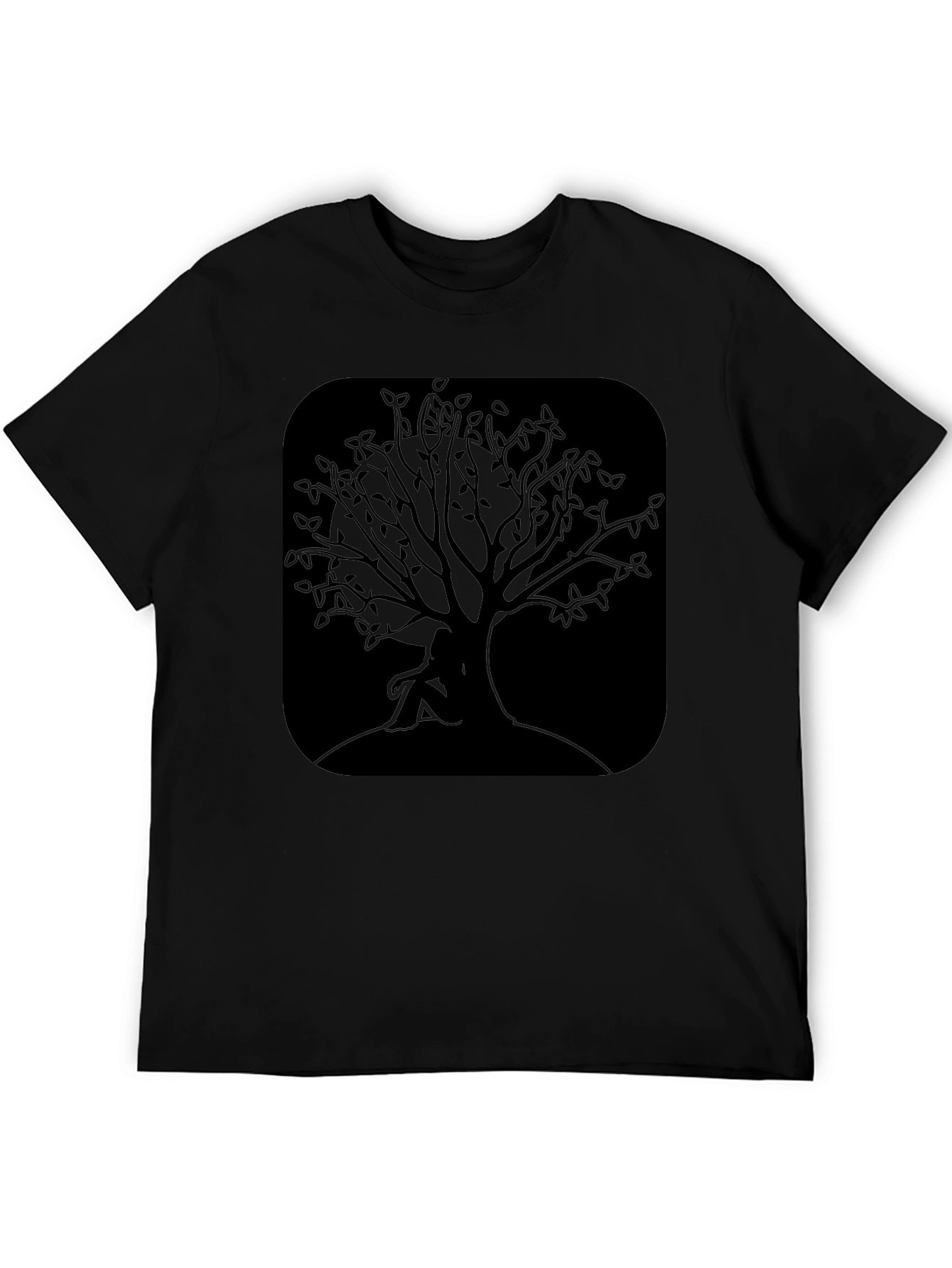 Nature Tree Silhouette Graphic T-Shirt