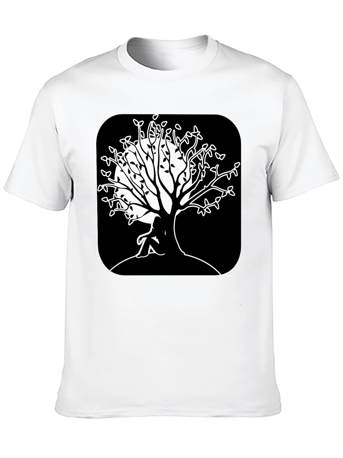 Nature Tree Silhouette Graphic T-Shirt