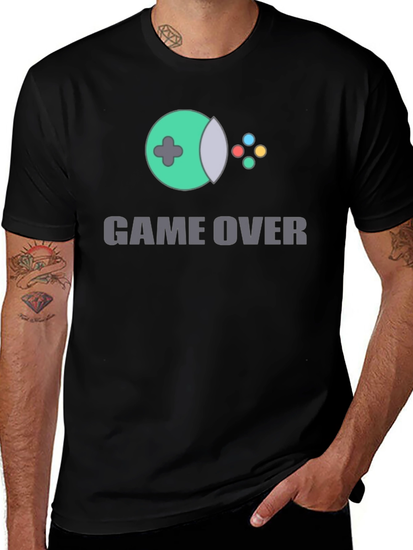 Game Over Graphic T-Shirt - Gamer Style Tee
