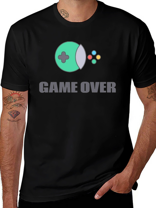 Game Over Graphic T-Shirt - Gamer Style Tee