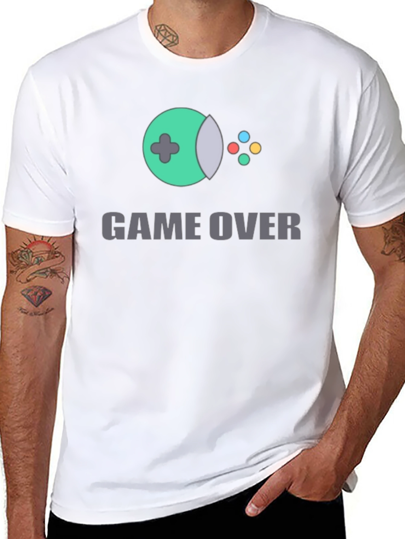 Game Over Graphic T-Shirt - Gamer Style Tee