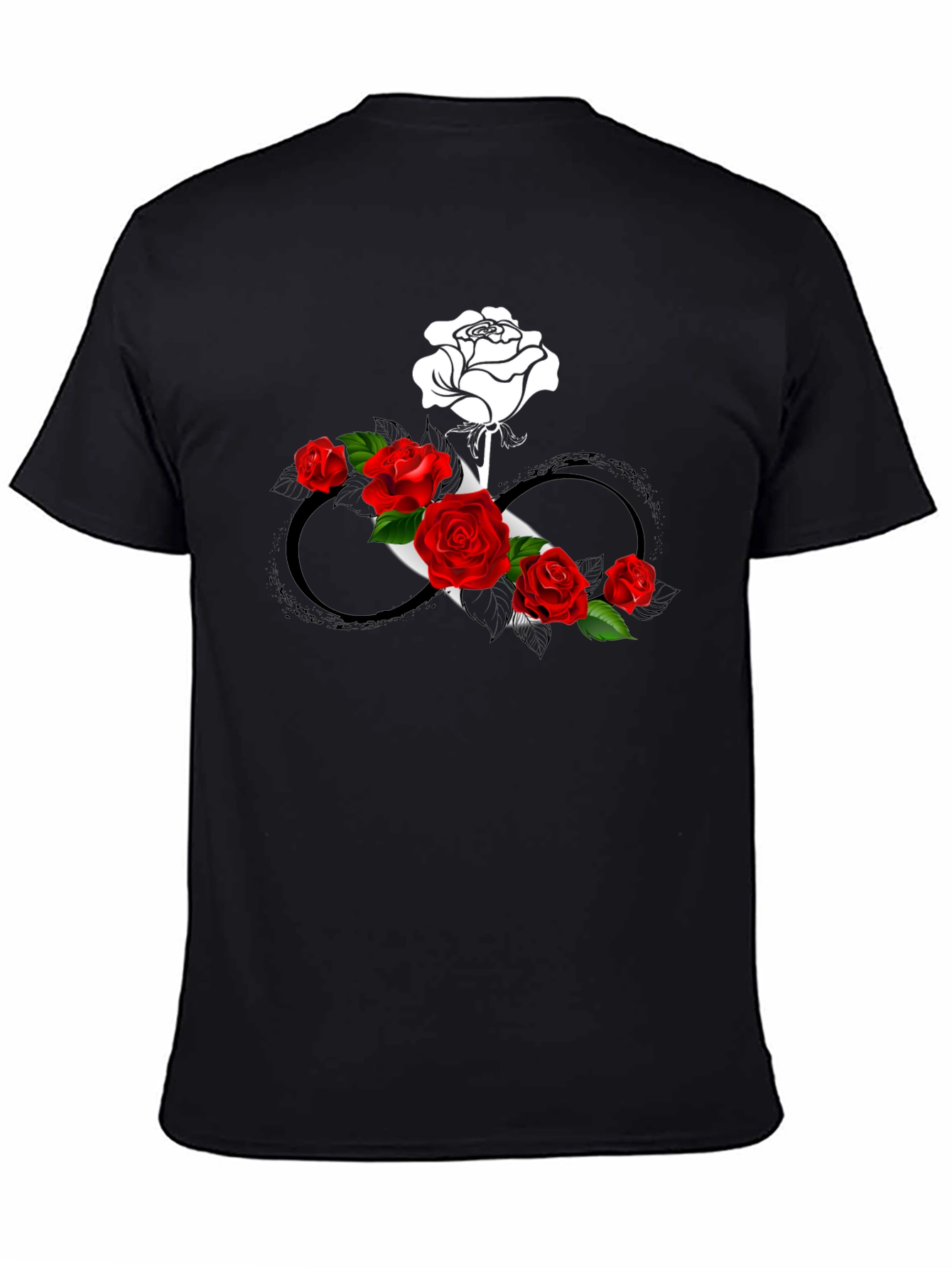 Rose Infinity Graphic Tee - Stylish & Unique Design