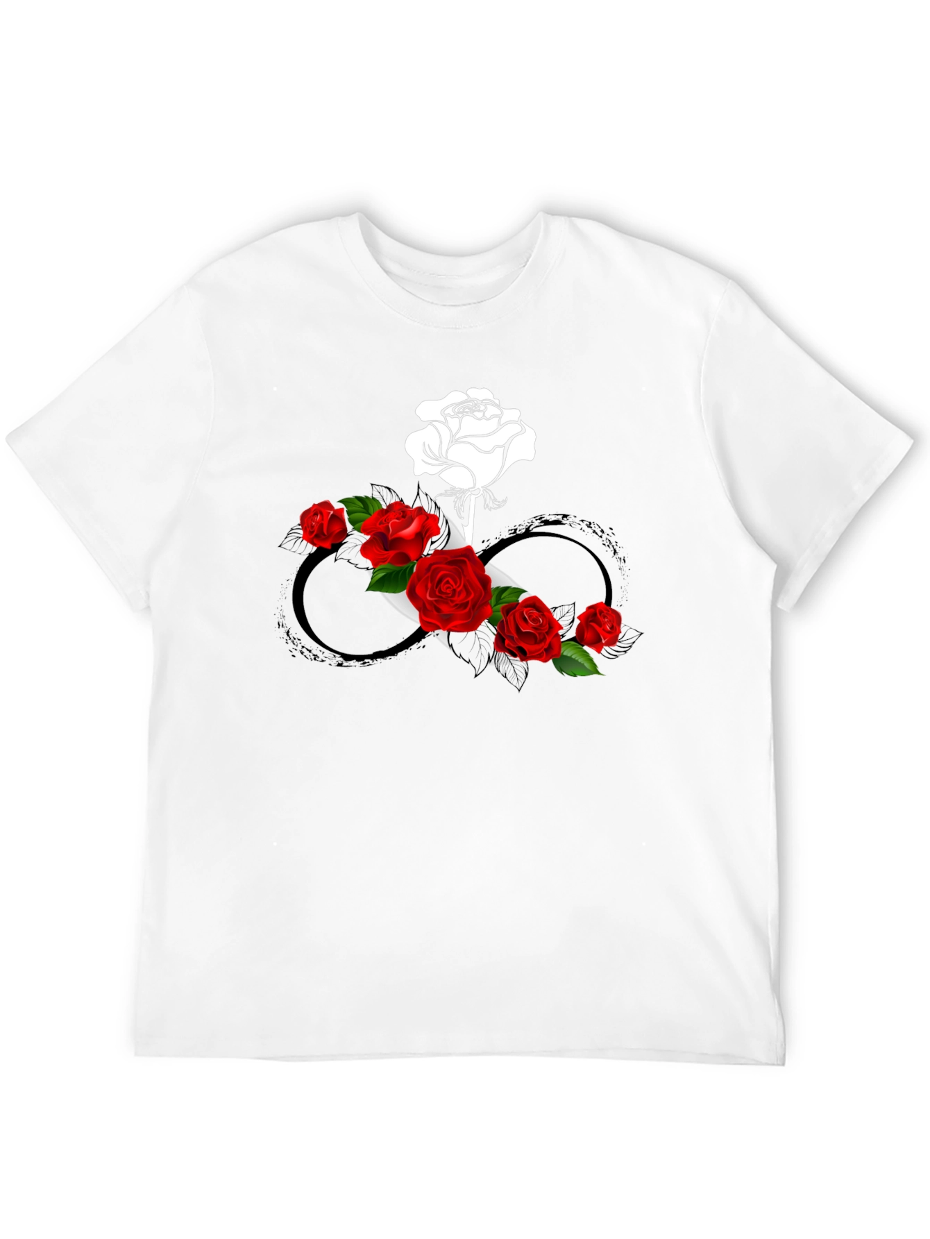 Rose Infinity Graphic Tee - Stylish & Unique Design