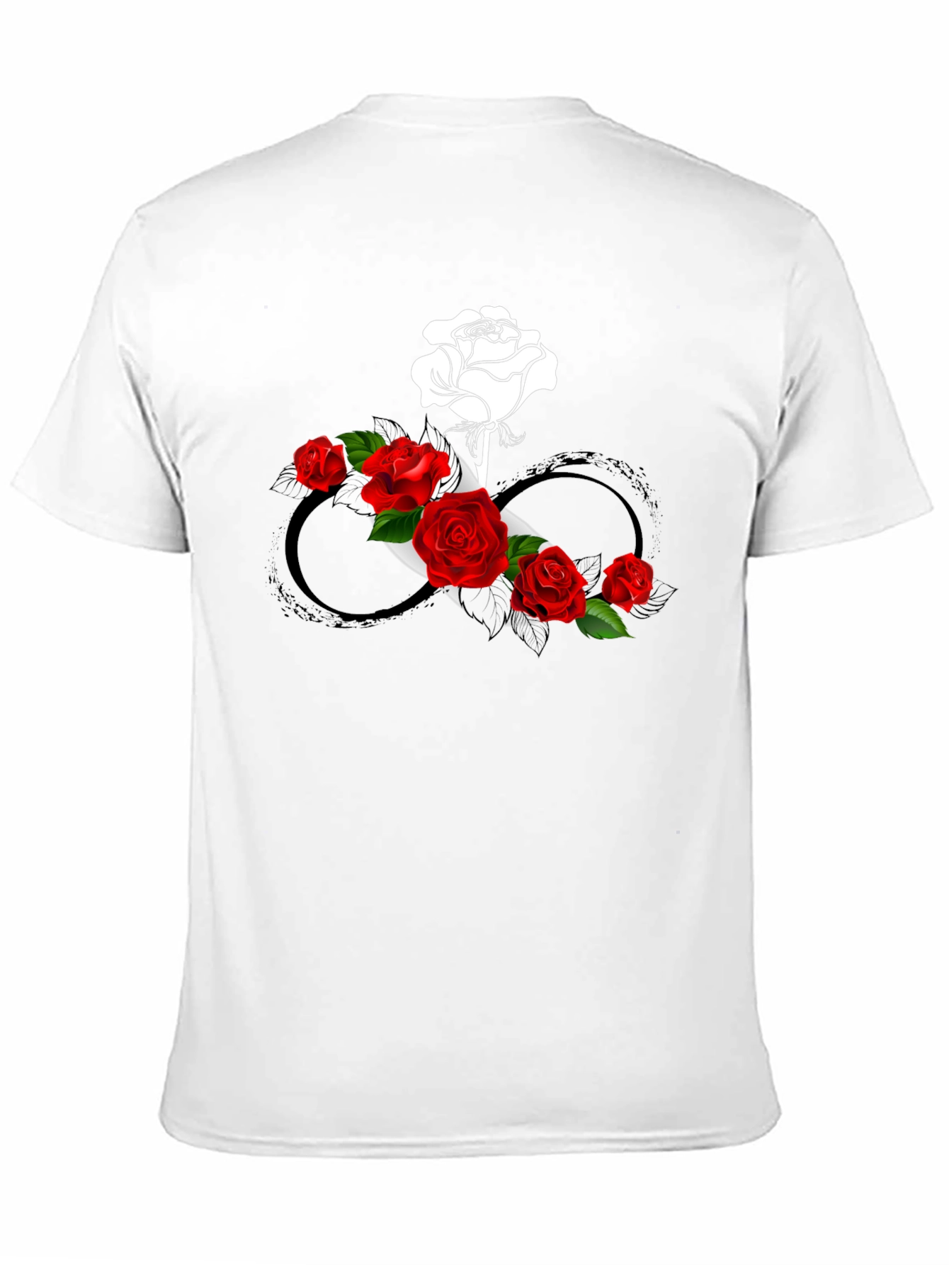 Rose Infinity Graphic Tee - Stylish & Unique Design