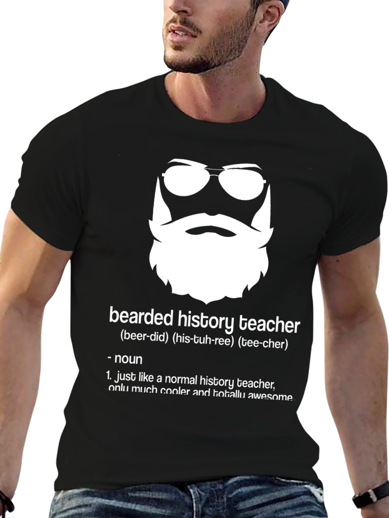 Bearded History Teacher T-Shirt