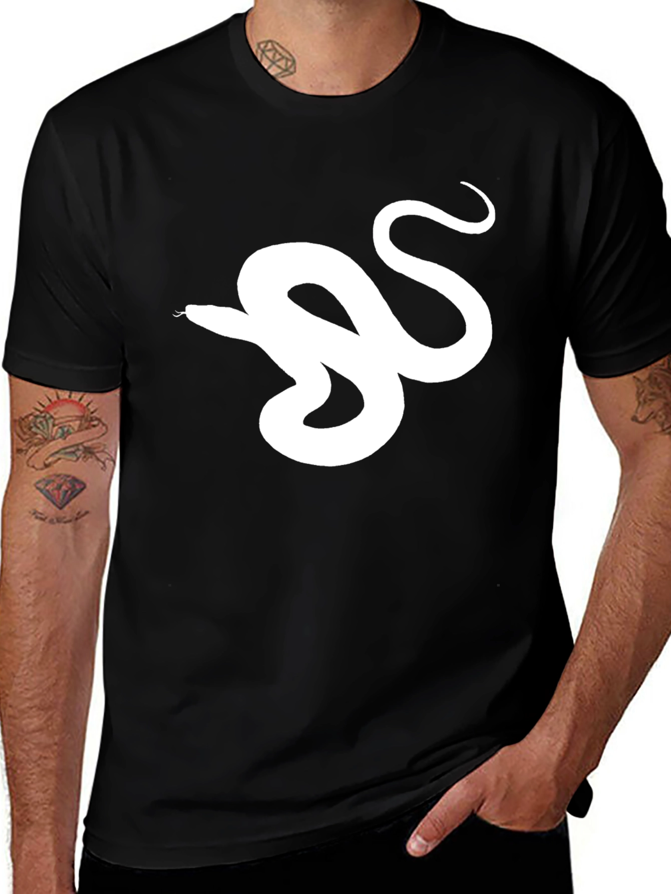 Black Snake Graphic T-Shirt