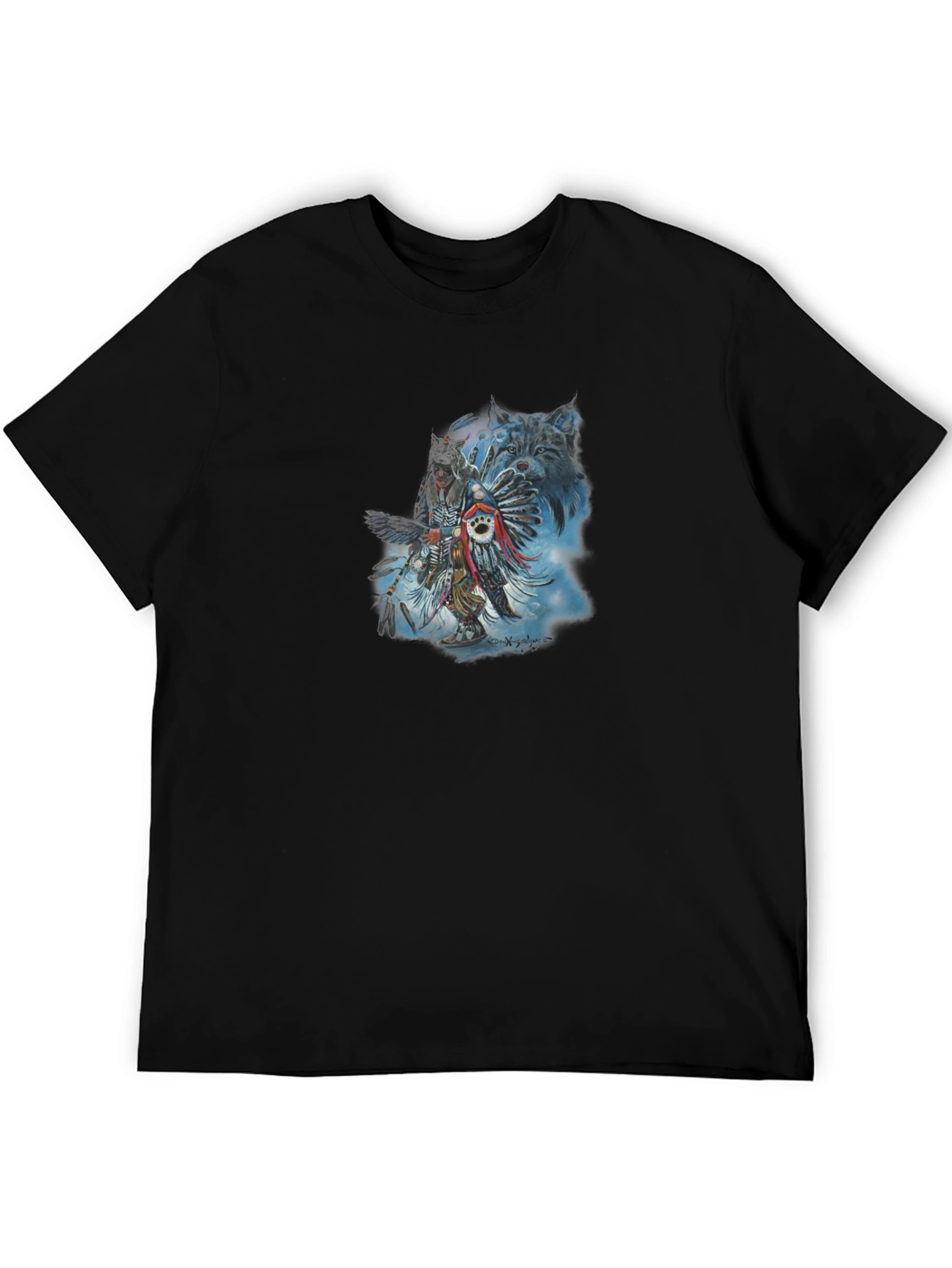 Native American Spirit Black T-Shirt