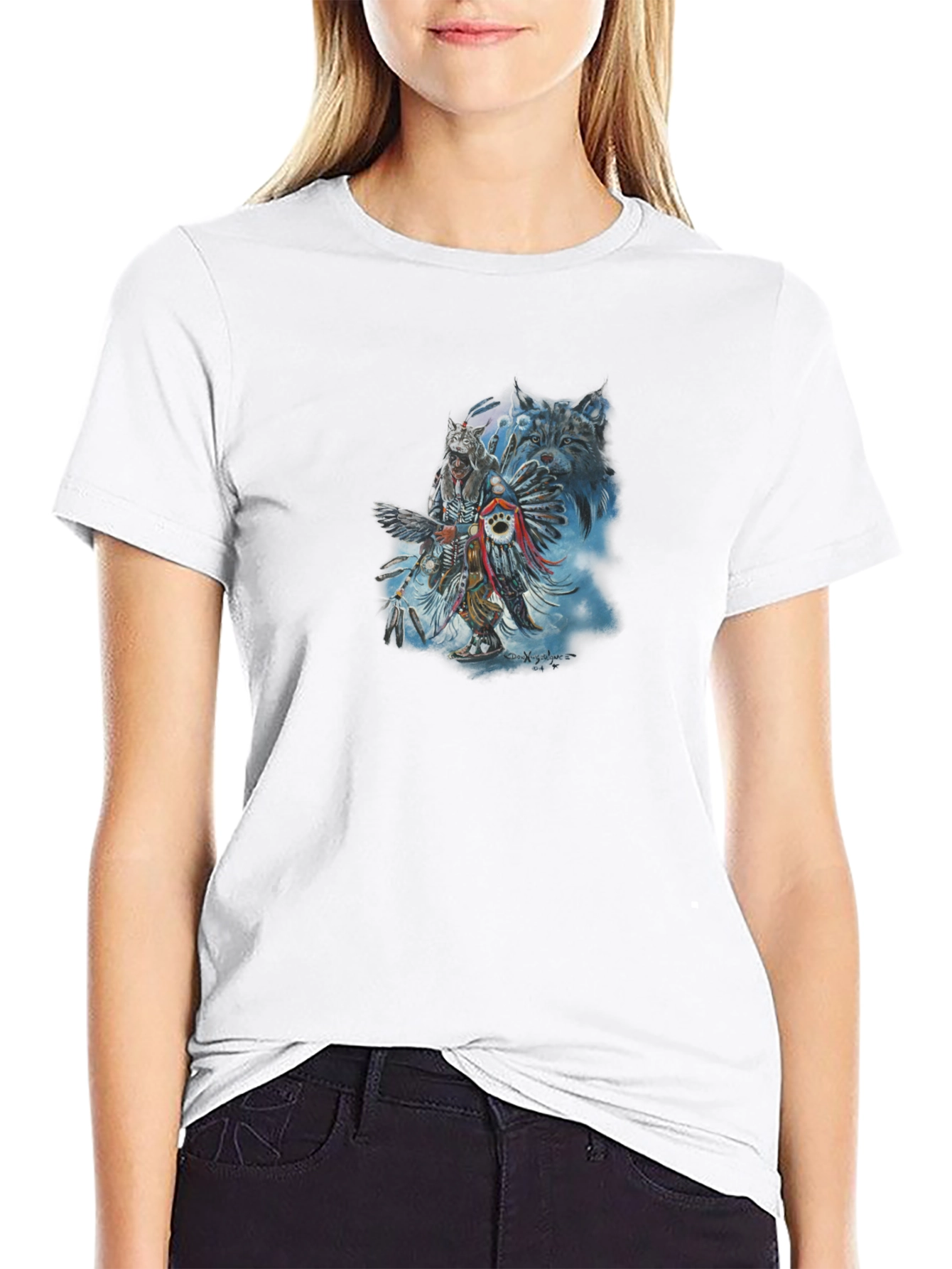 Native American Spirit Black T-Shirt