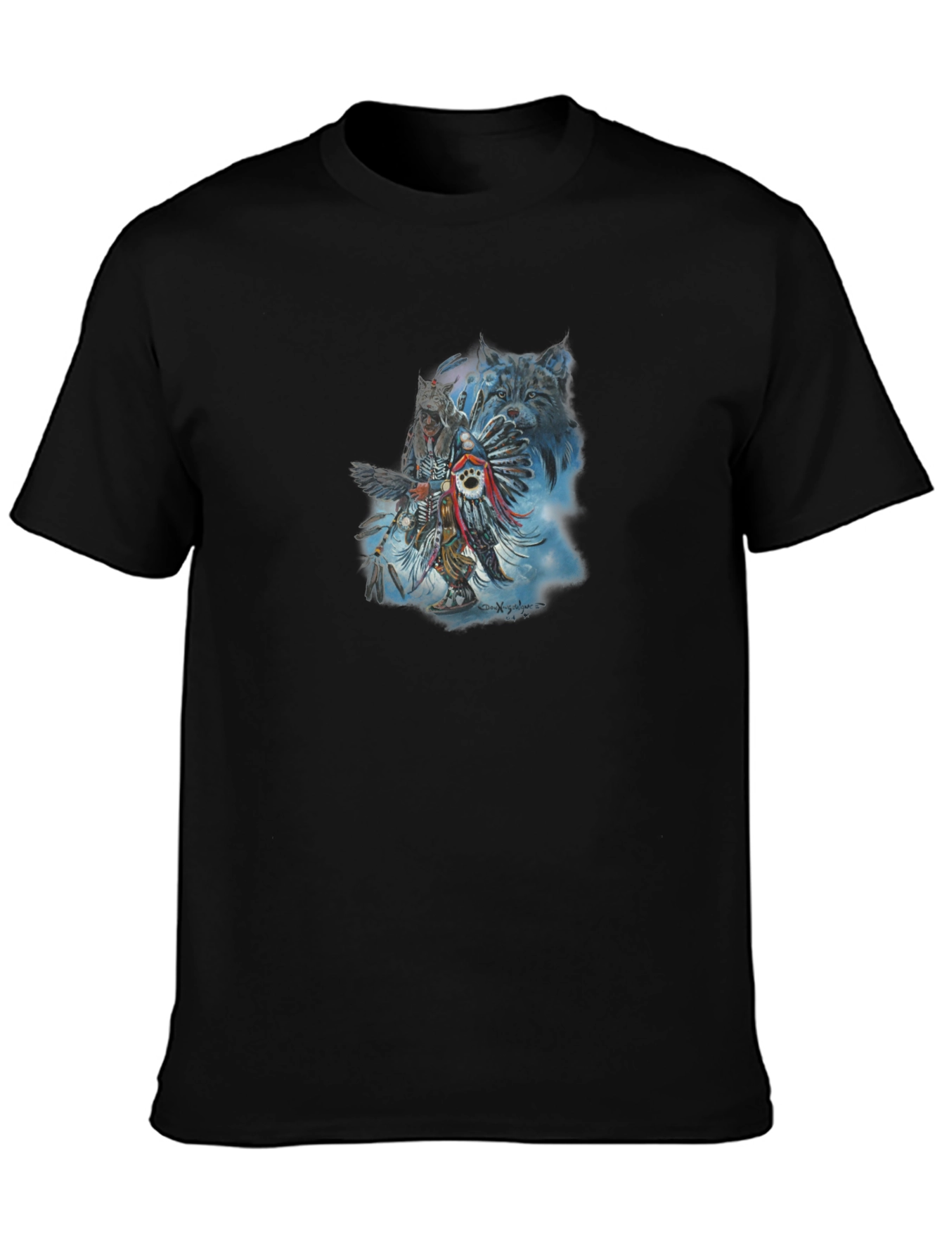 Native American Spirit Black T-Shirt