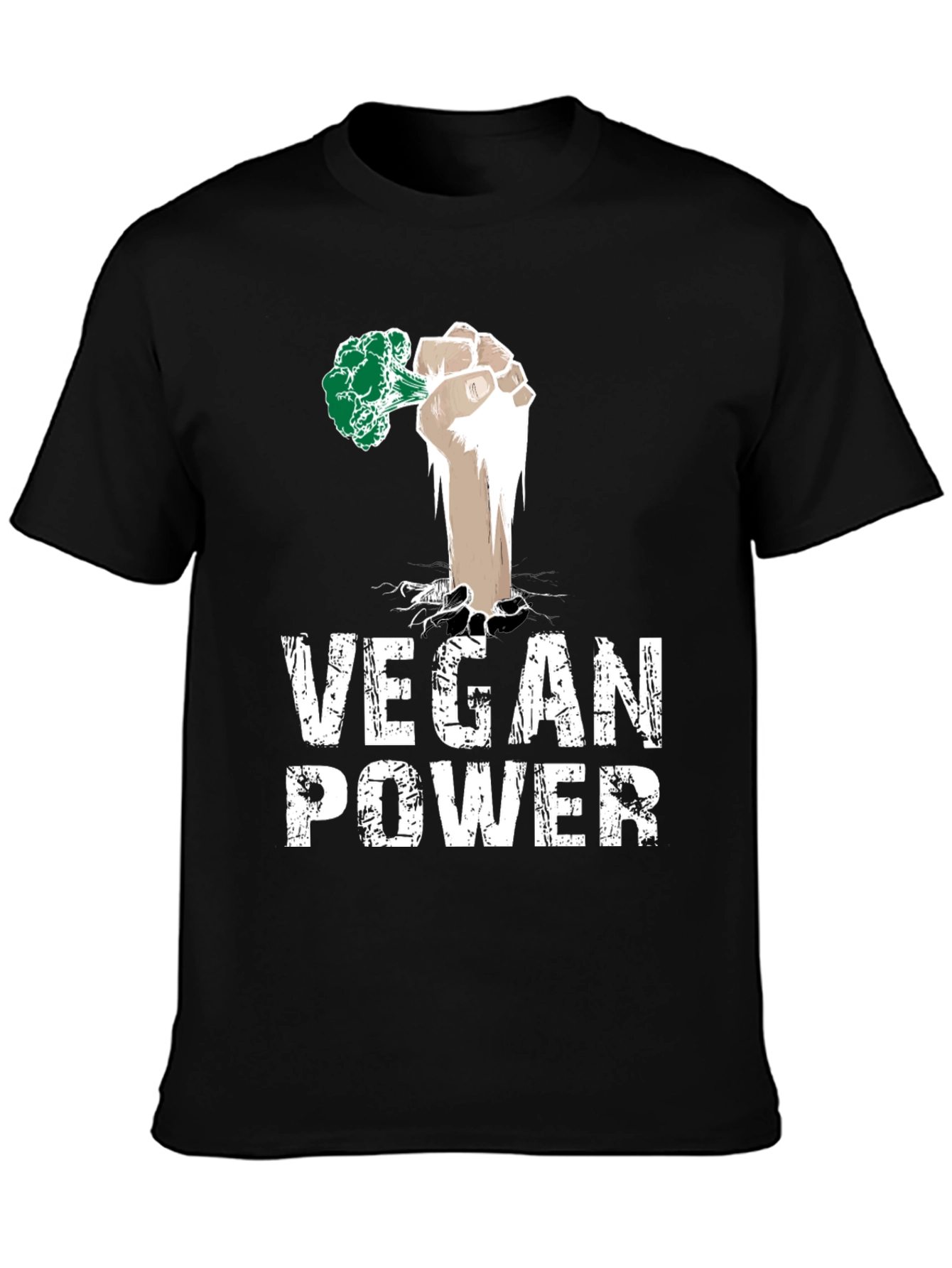 Vegan Power T-Shirt - Broccoli Fist Tee