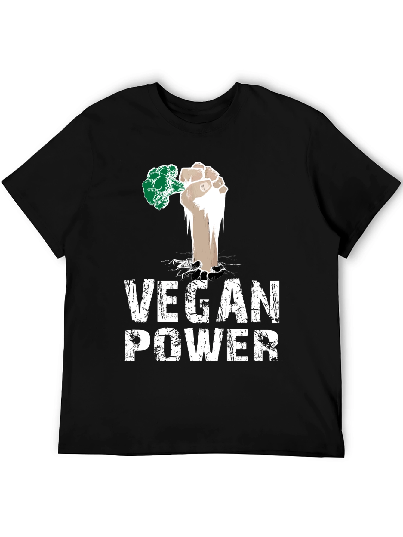 Vegan Power T-Shirt - Broccoli Fist Tee