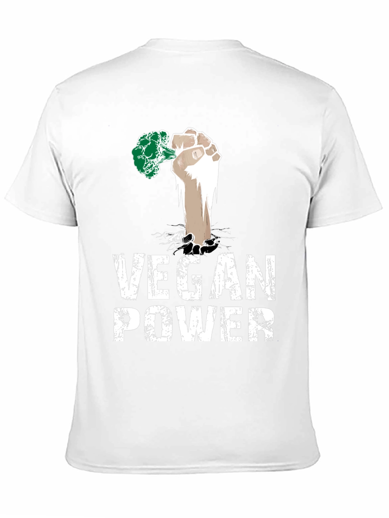 Vegan Power T-Shirt - Broccoli Fist Tee